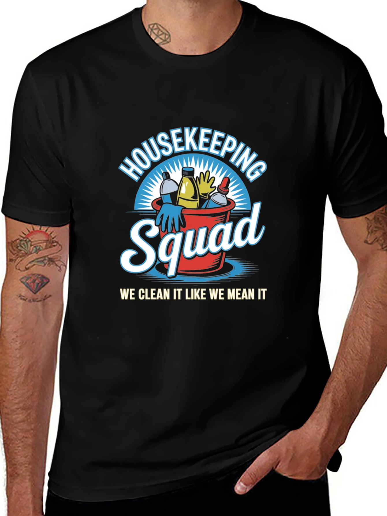 Housekeeping Squad T-Shirt - Cleaning Crew Apparel