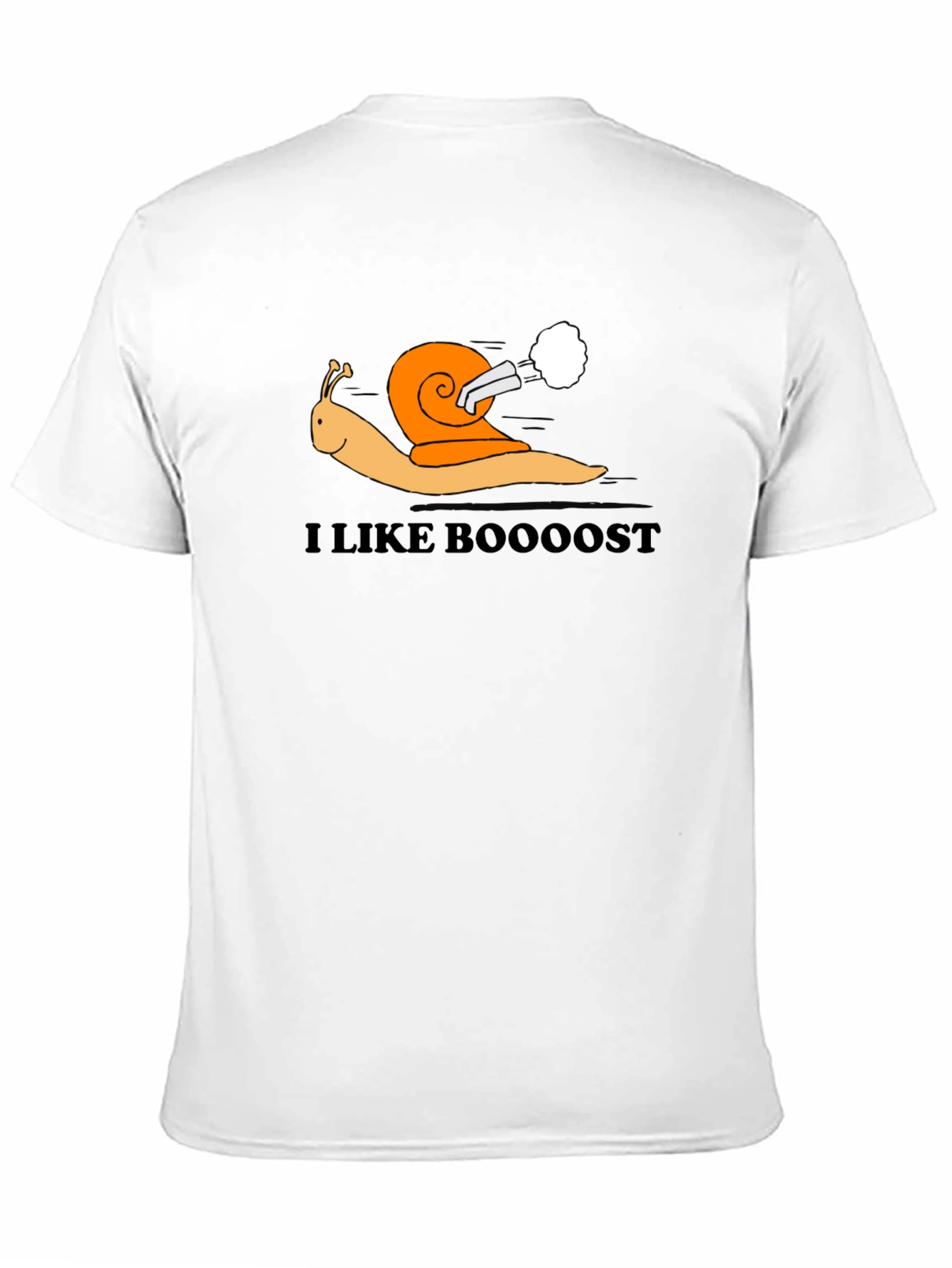 I Like Boooost Turbo Snail Black T-Shirt