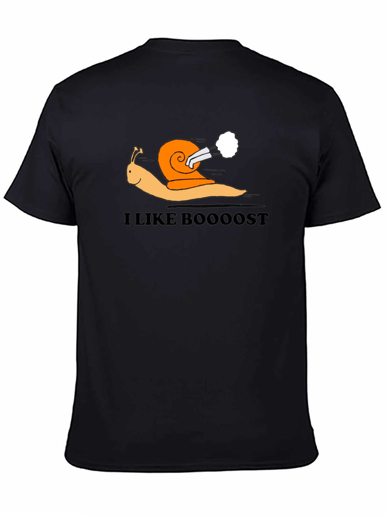 I Like Boooost Turbo Snail Black T-Shirt