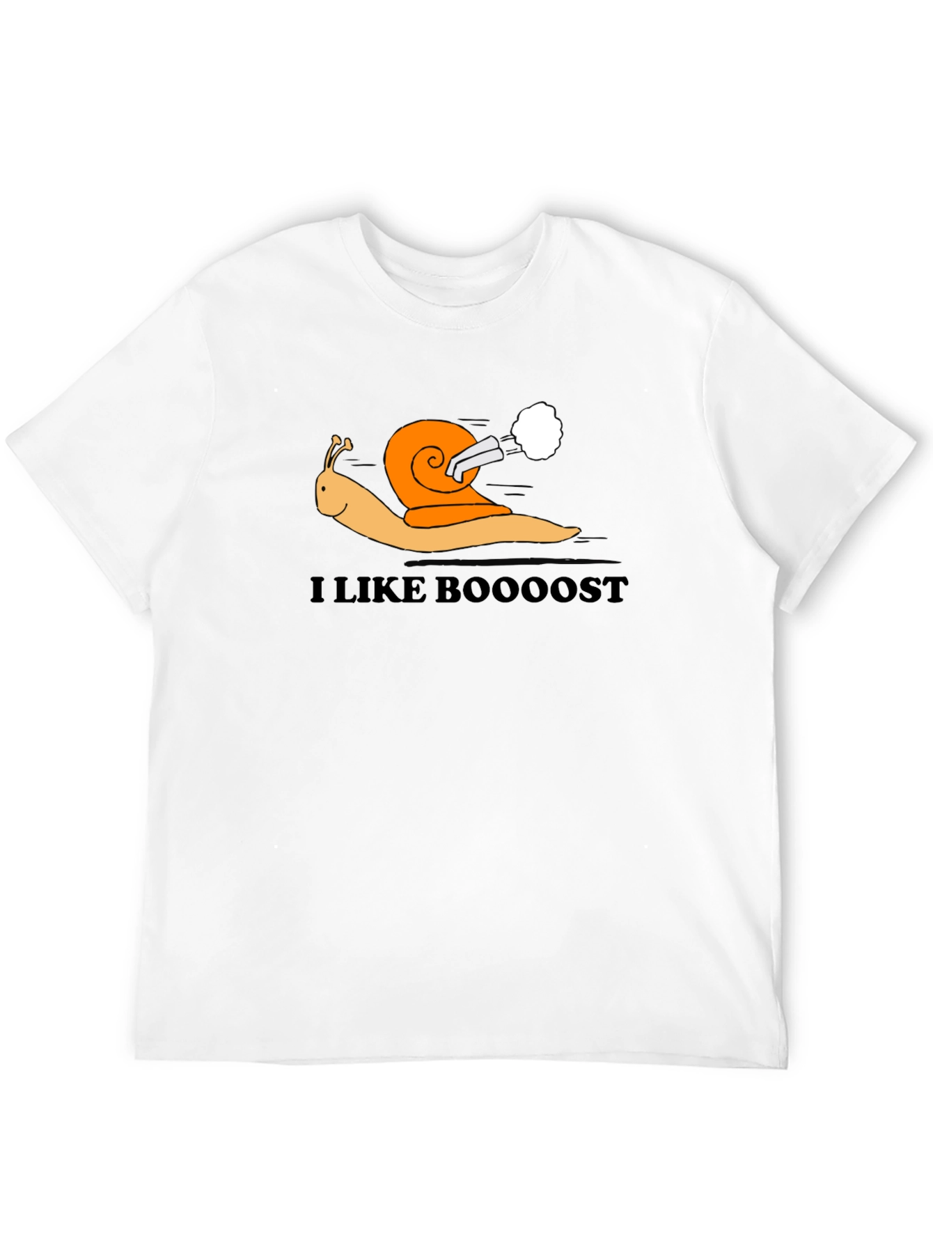 I Like Boooost Turbo Snail Black T-Shirt