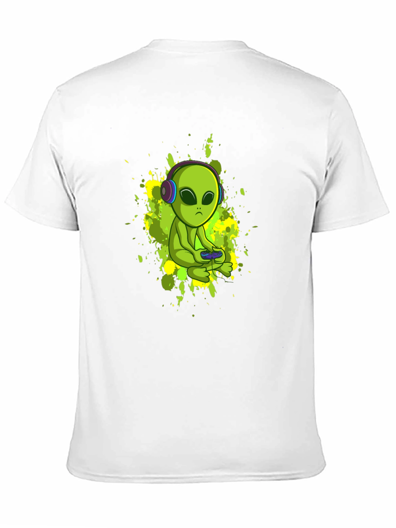 Alien Gamer Black T-Shirt
