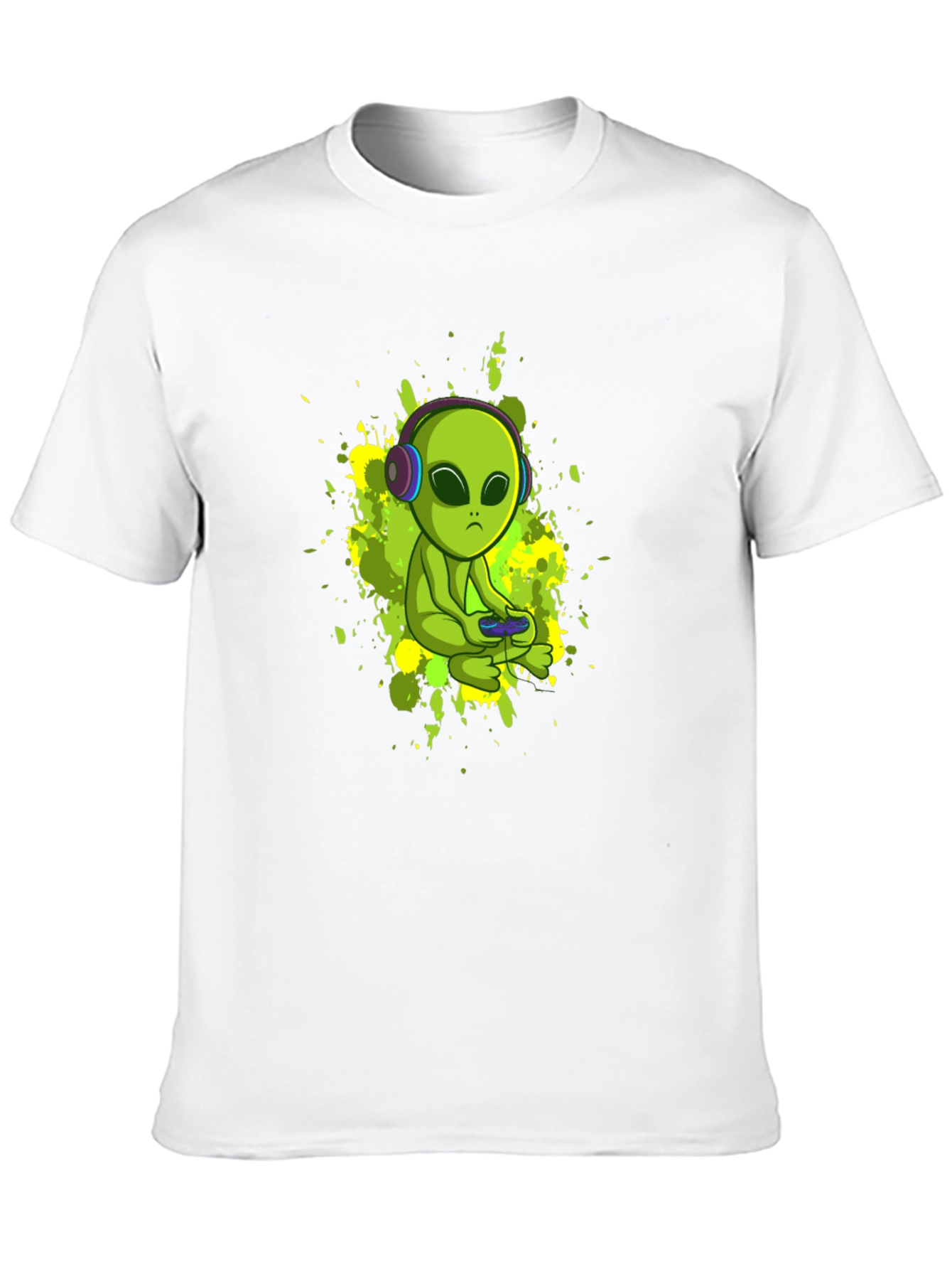 Alien Gamer Black T-Shirt