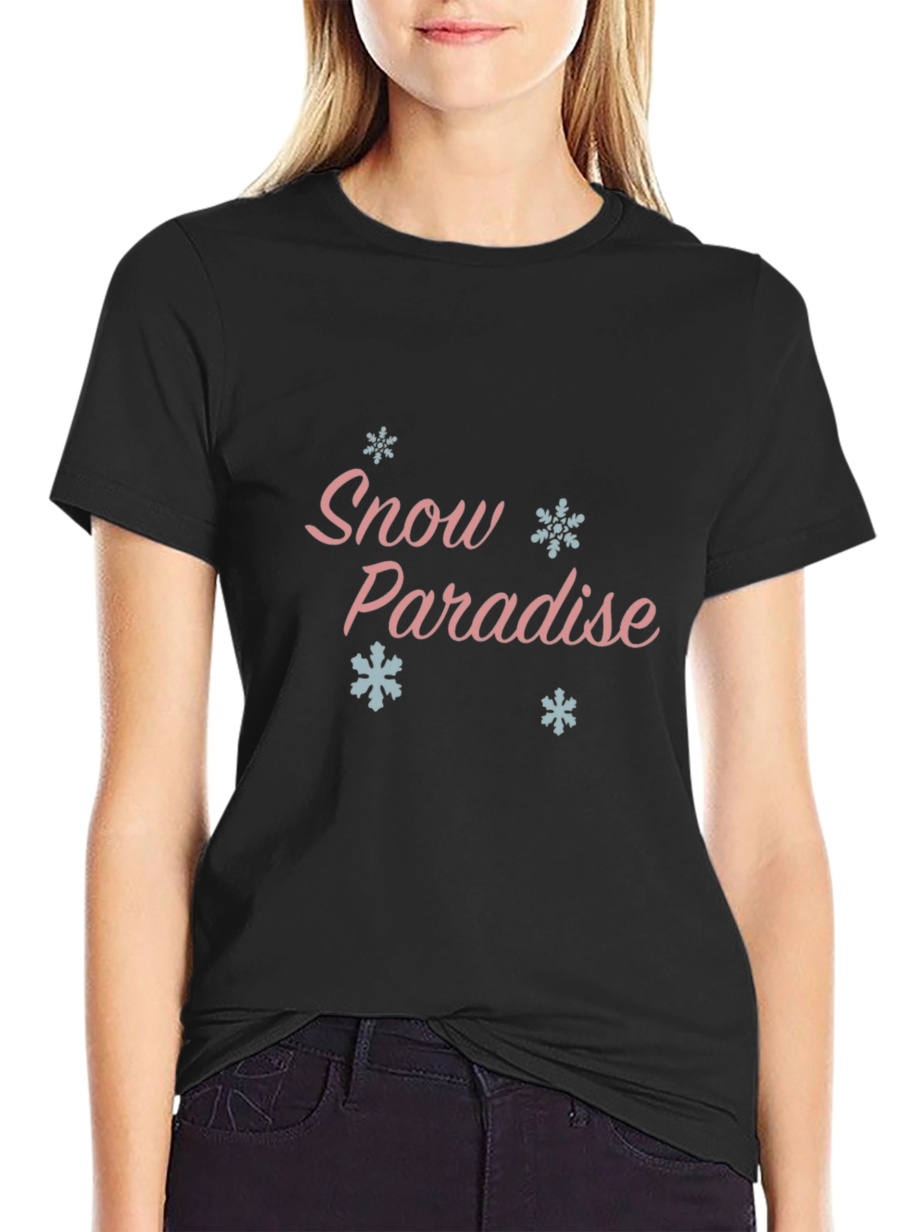Snow Paradise Graphic Tee - Soft Cotton