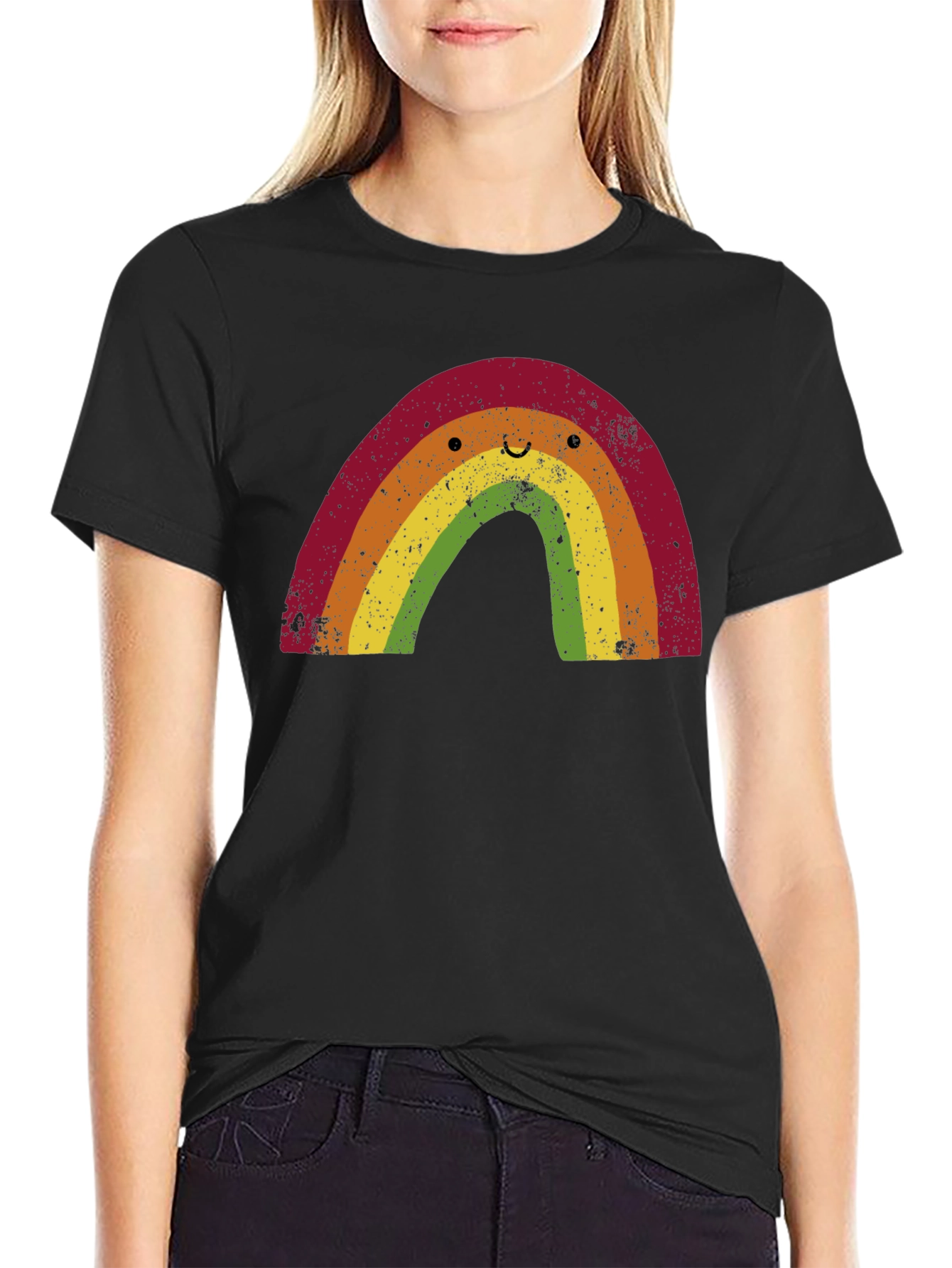 Retro Rainbow Graphic Tee