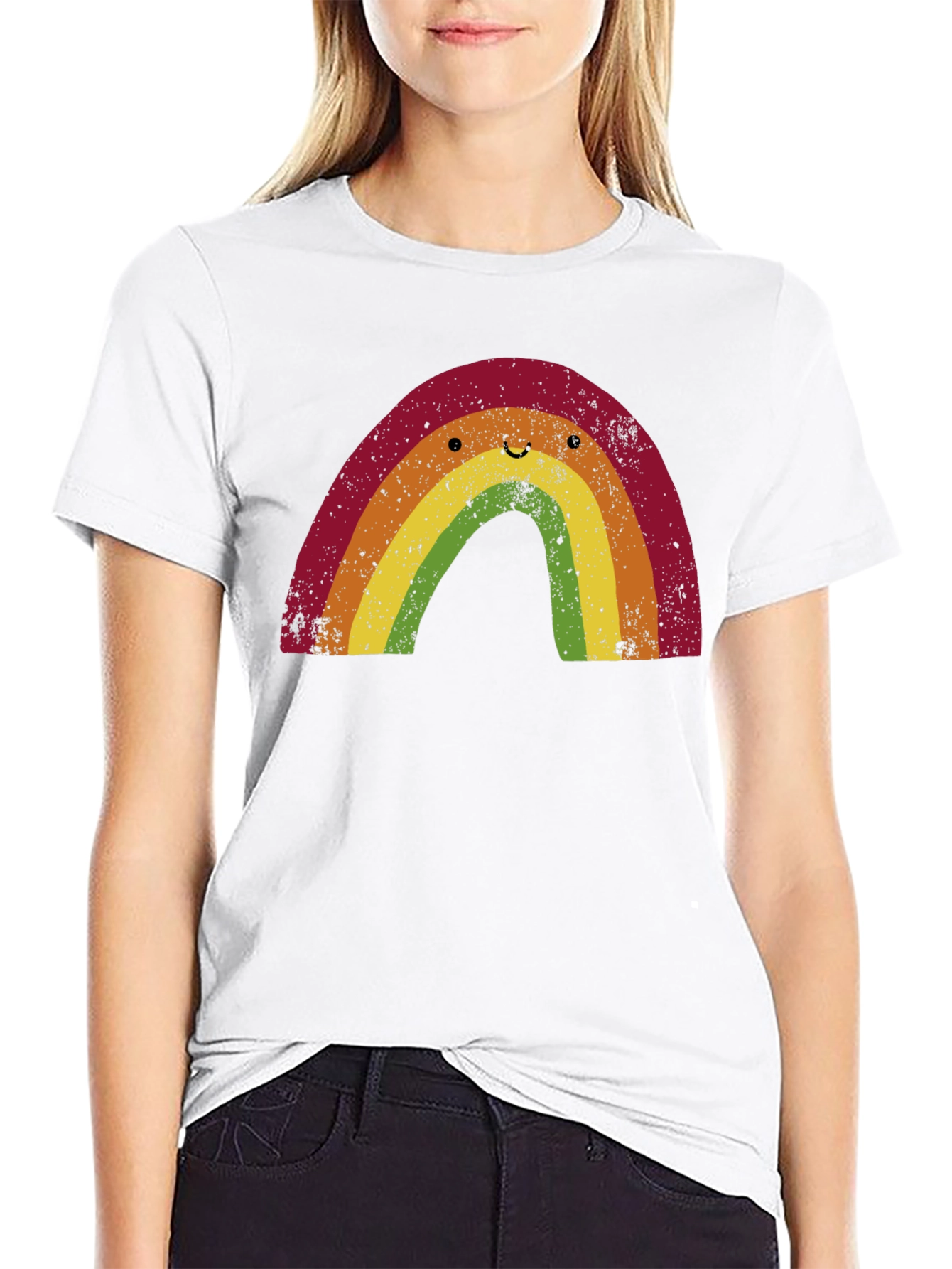 Retro Rainbow Graphic Tee