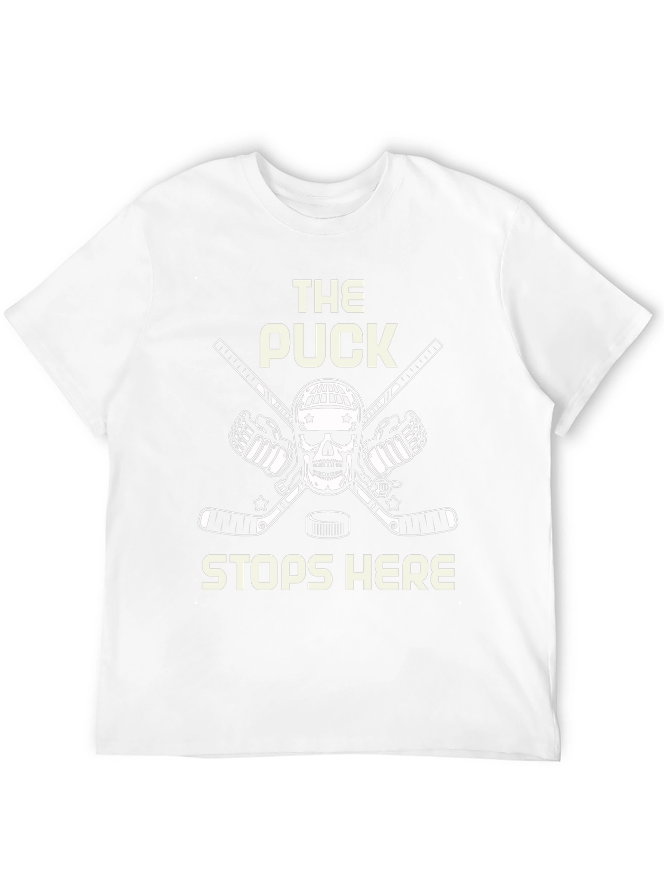 Hockey Goalie T-Shirt - The Puck Stops Here