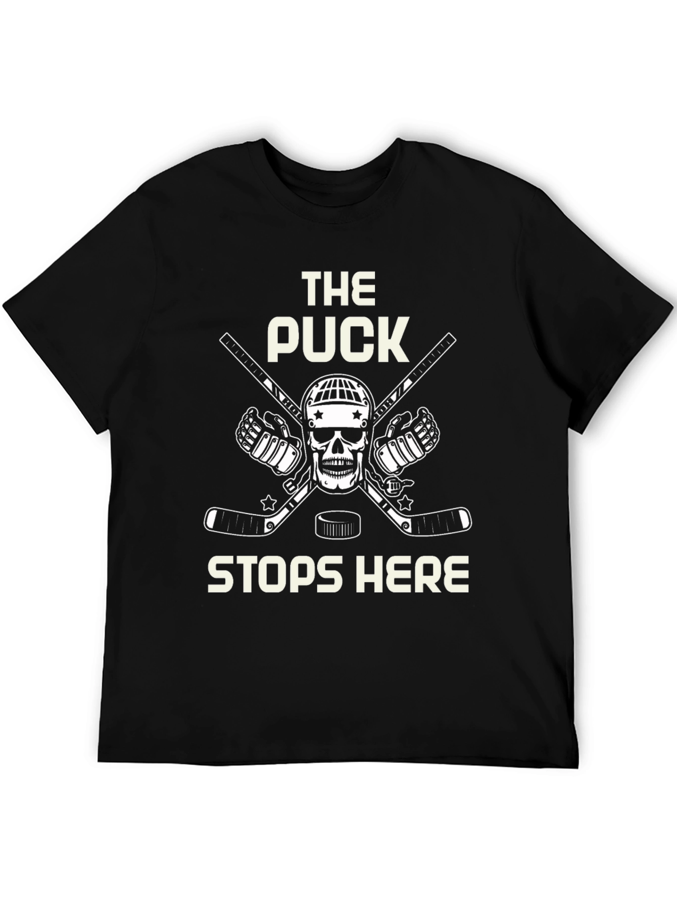 Hockey Goalie T-Shirt - The Puck Stops Here