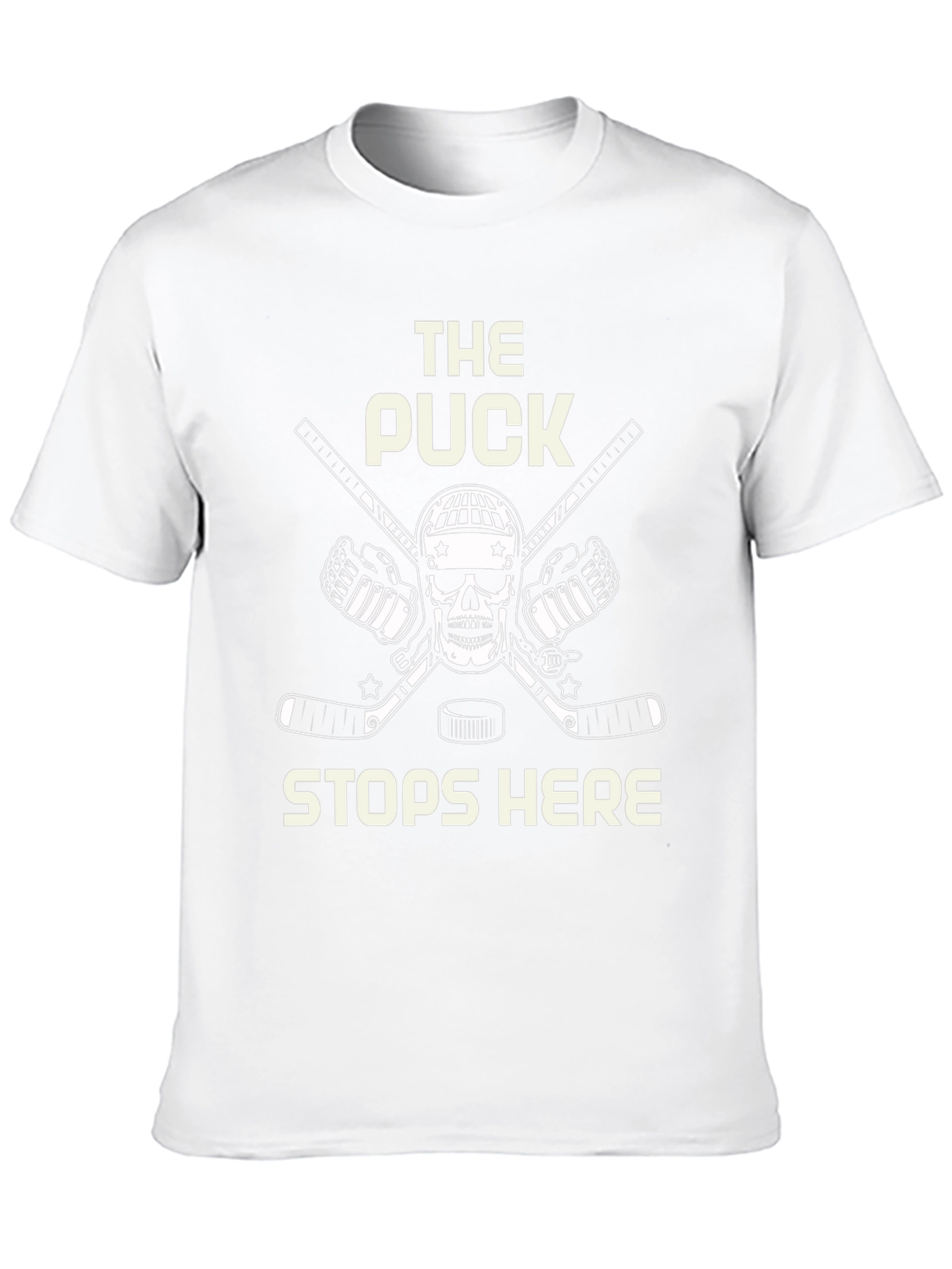 Hockey Goalie T-Shirt - The Puck Stops Here