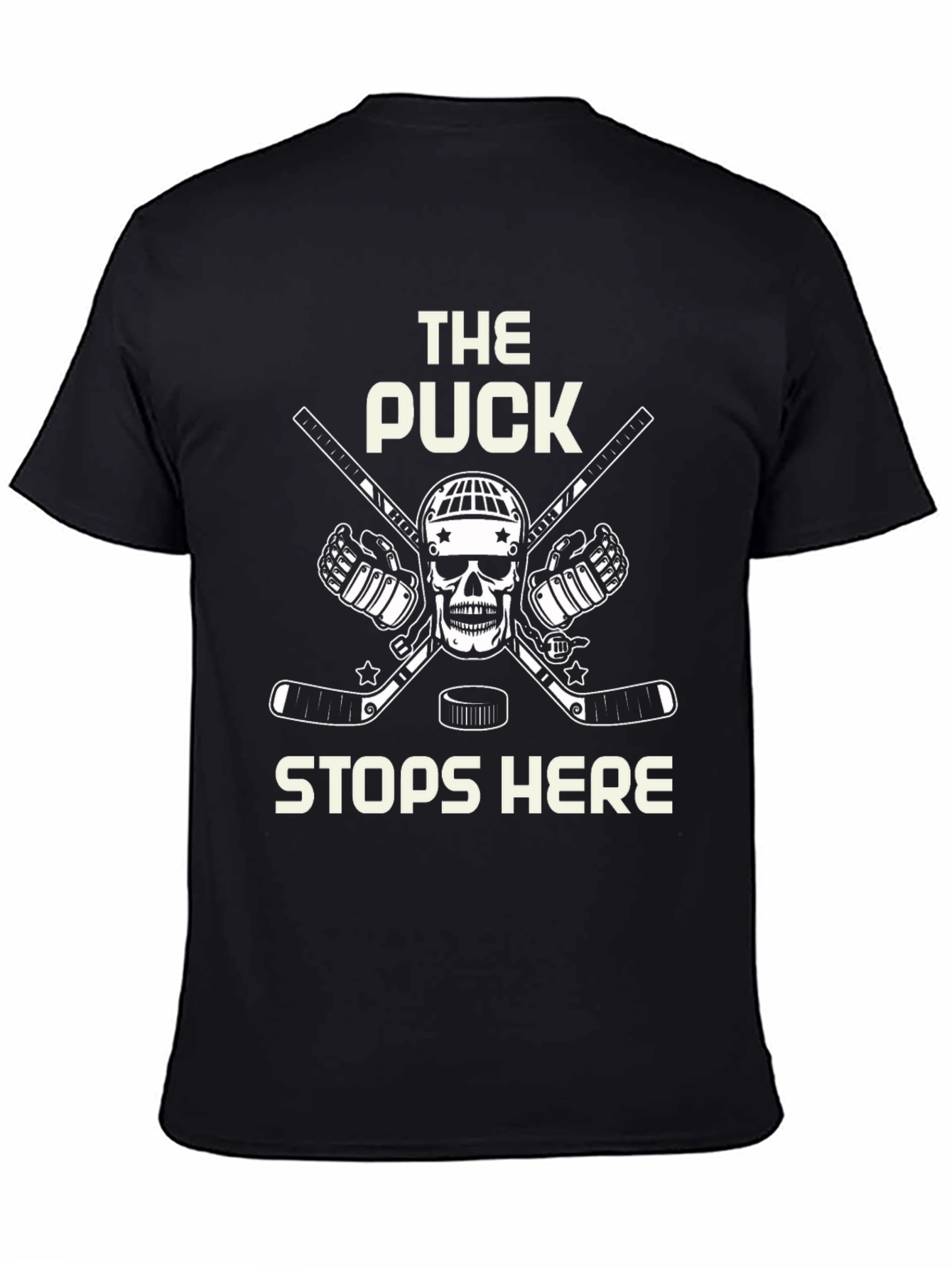 Hockey Goalie T-Shirt - The Puck Stops Here