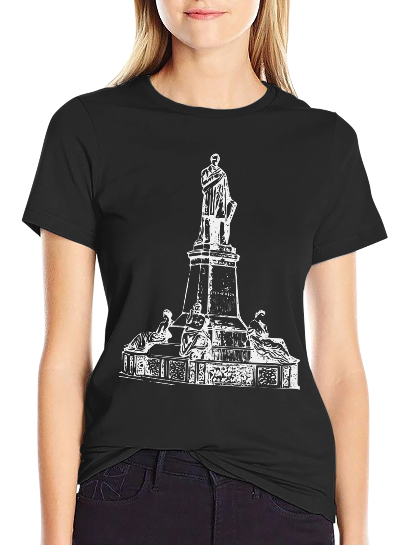 Monument Graphic T-Shirt | Stylish Black Tee