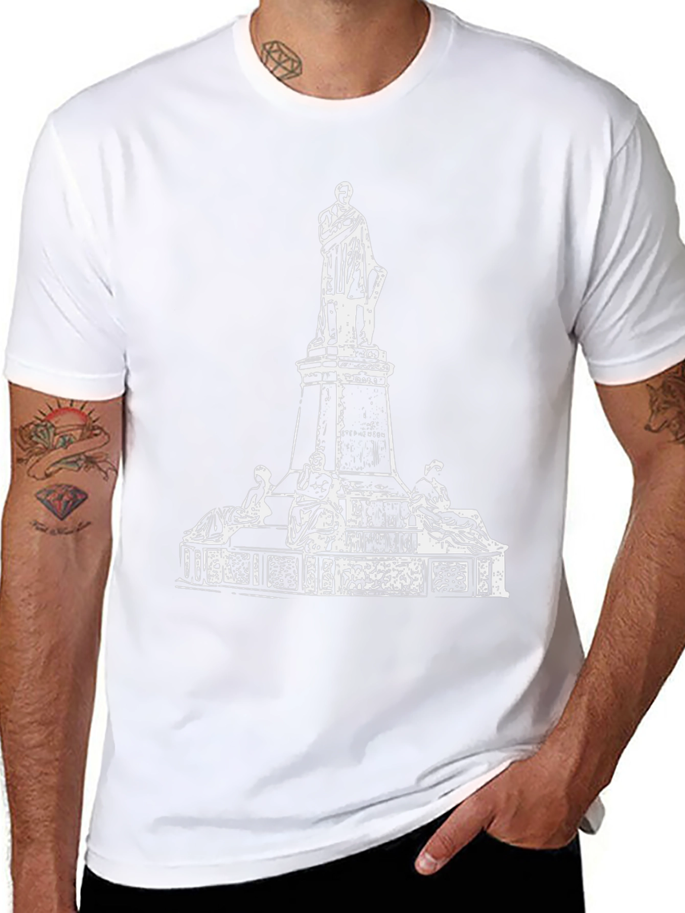 Monument Graphic T-Shirt | Stylish Black Tee