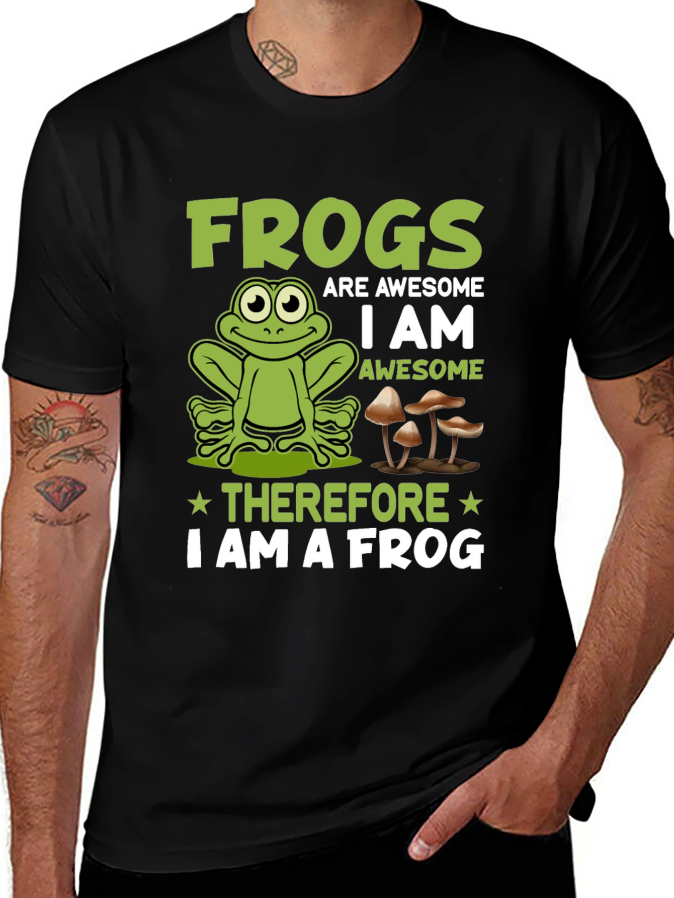 Funny Frog Graphic T-Shirt - Frogs Are Awesome