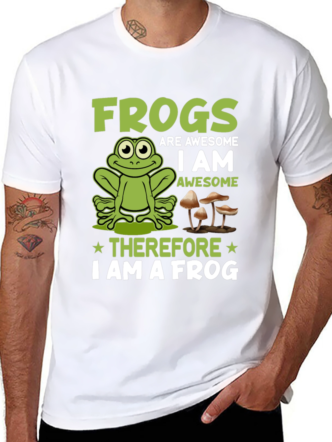 Funny Frog Graphic T-Shirt - Frogs Are Awesome