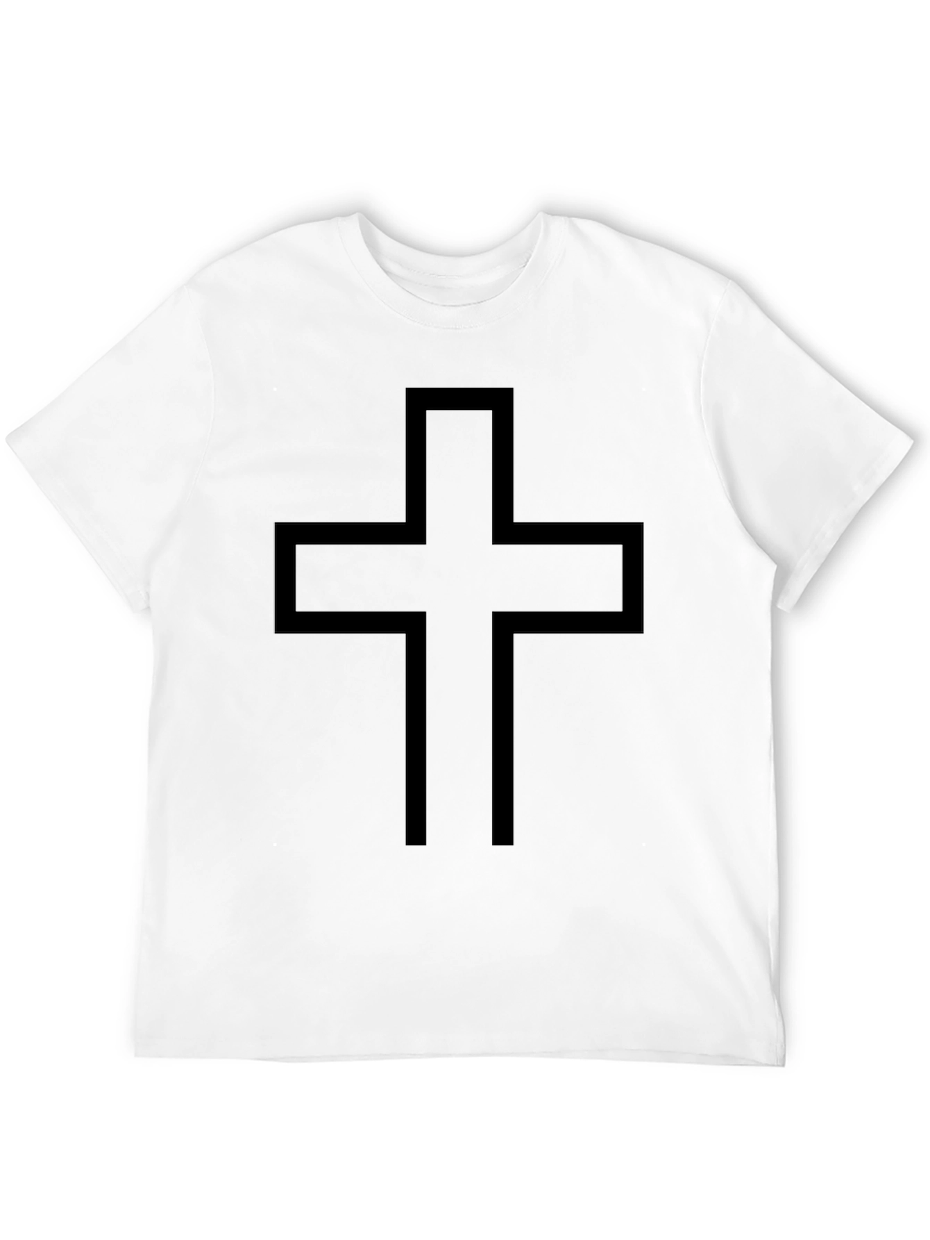 Bold Cross Graphic Black T-Shirt