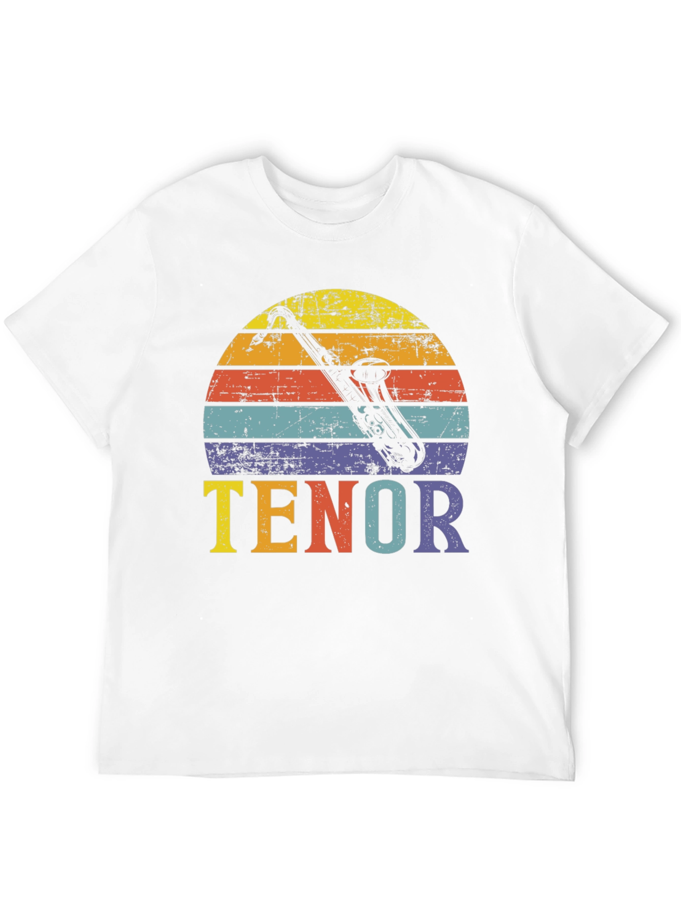 Retro Tenor Saxophone T-Shirt - Music Lover Gift