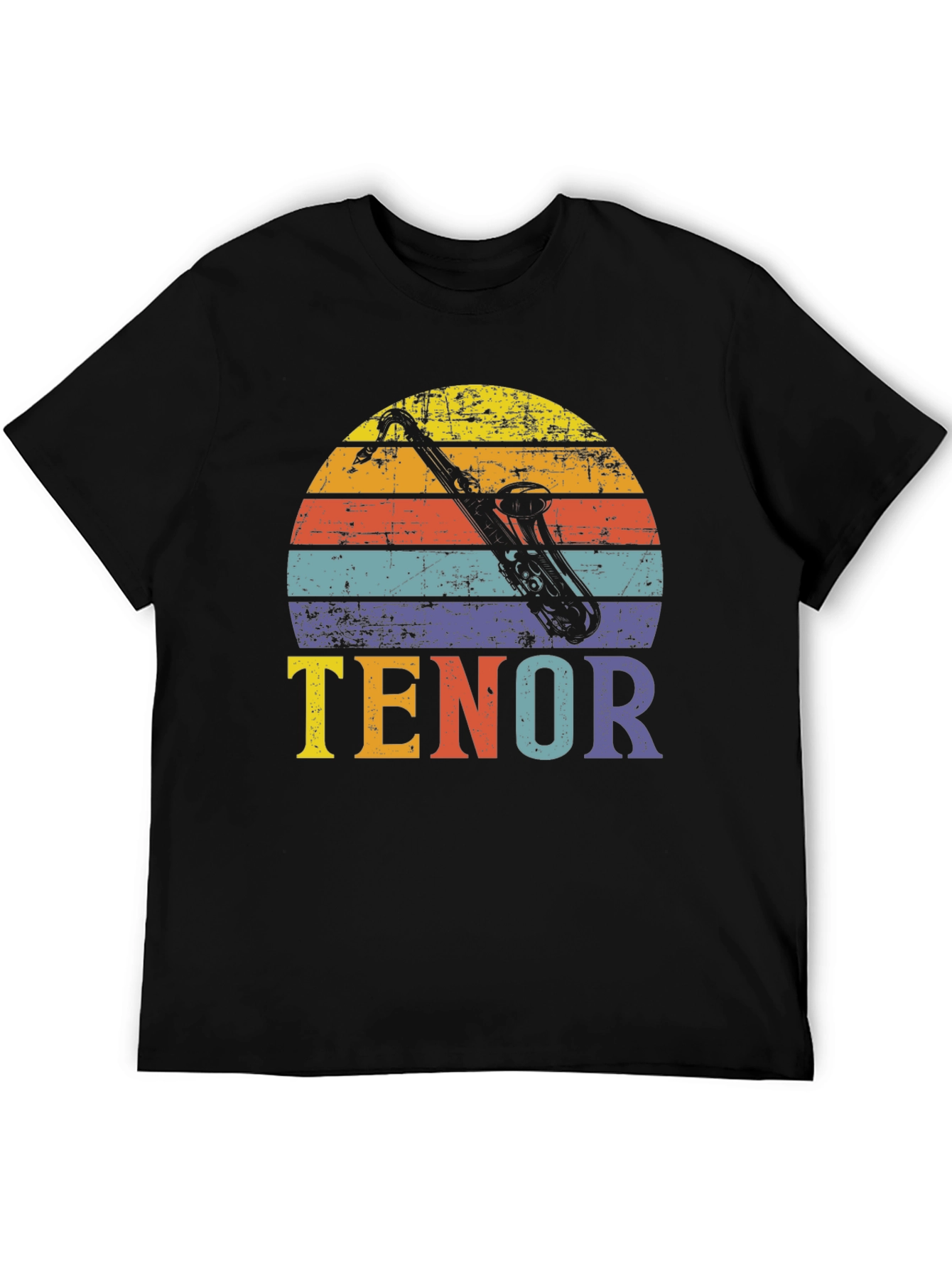 Retro Tenor Saxophone T-Shirt - Music Lover Gift