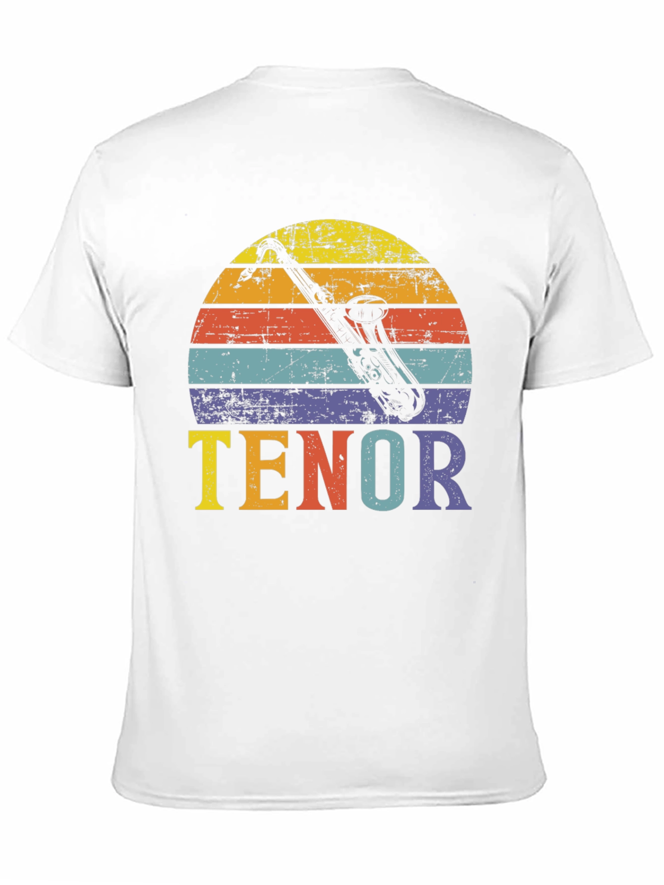 Retro Tenor Saxophone T-Shirt - Music Lover Gift