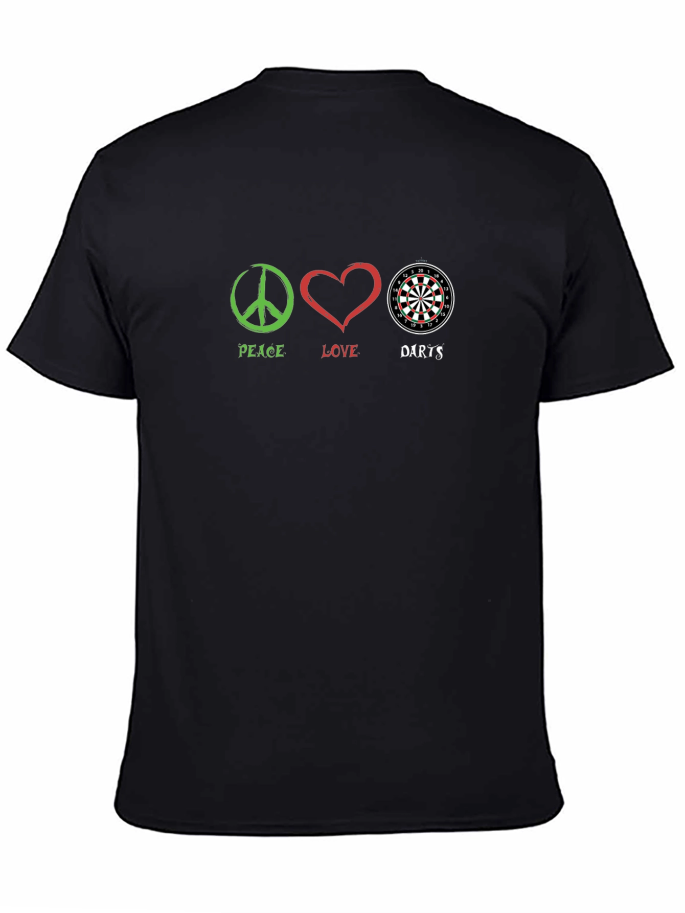 Peace Love Darts Graphic T-Shirt