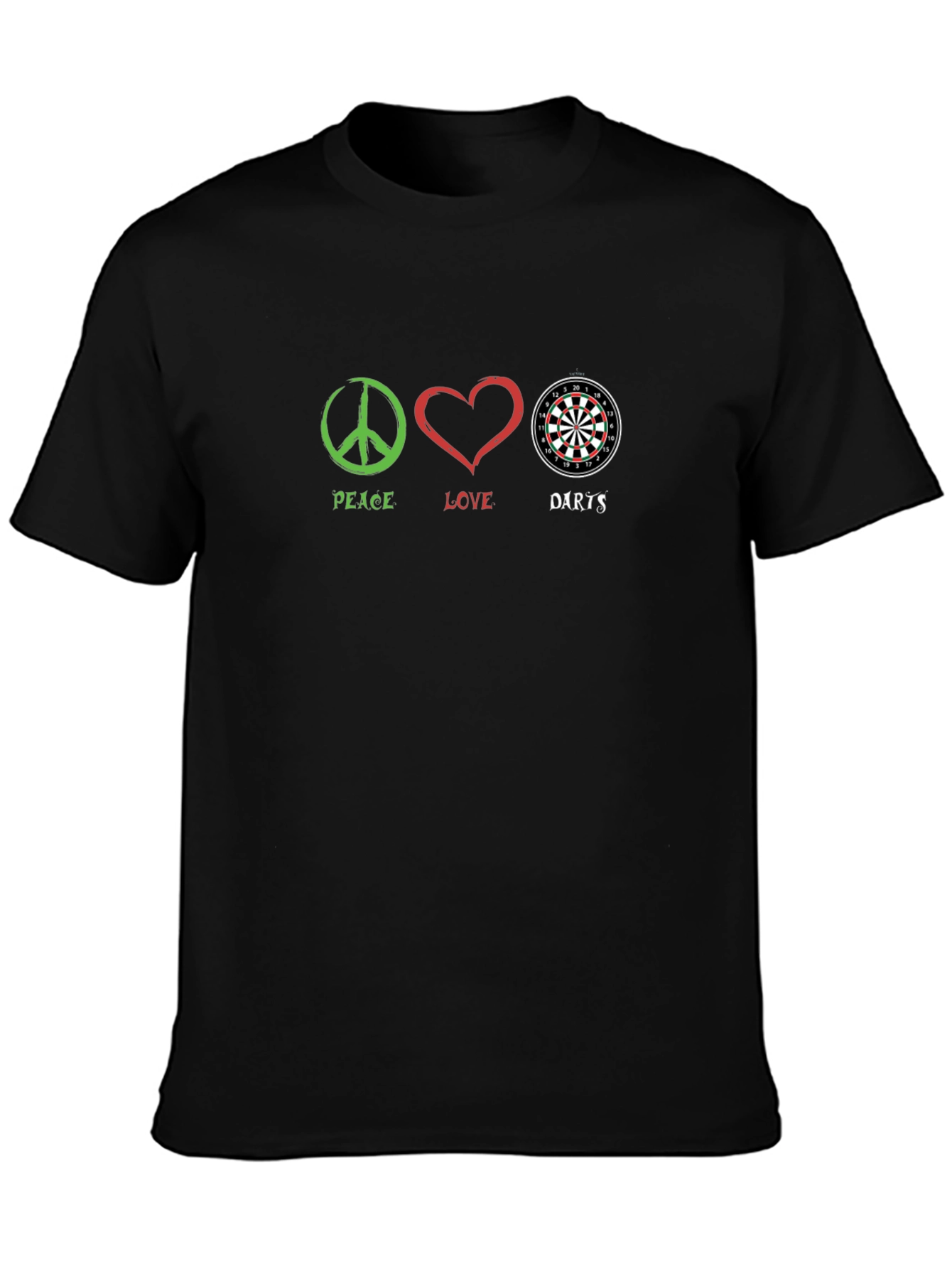 Peace Love Darts Graphic T-Shirt
