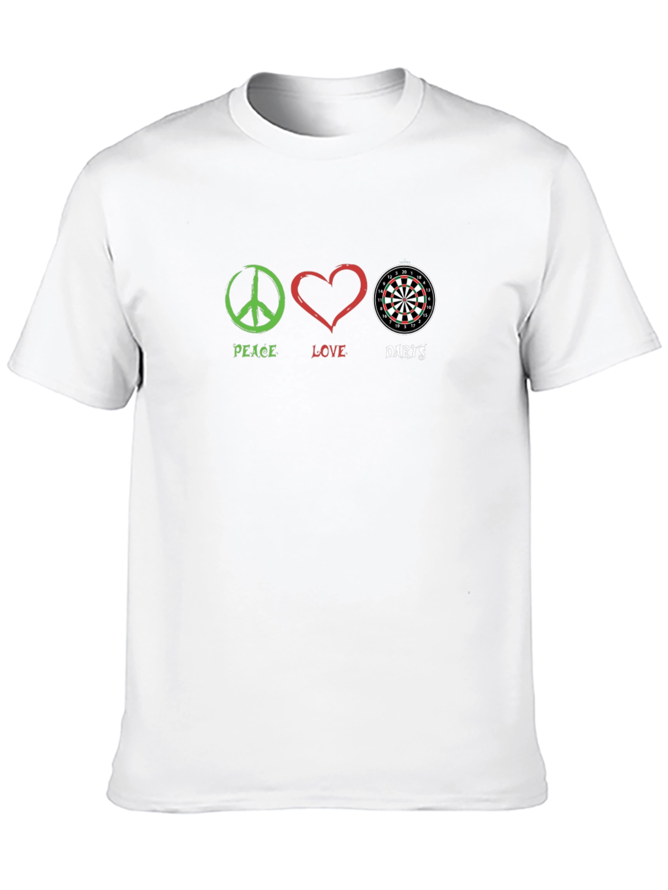 Peace Love Darts Graphic T-Shirt