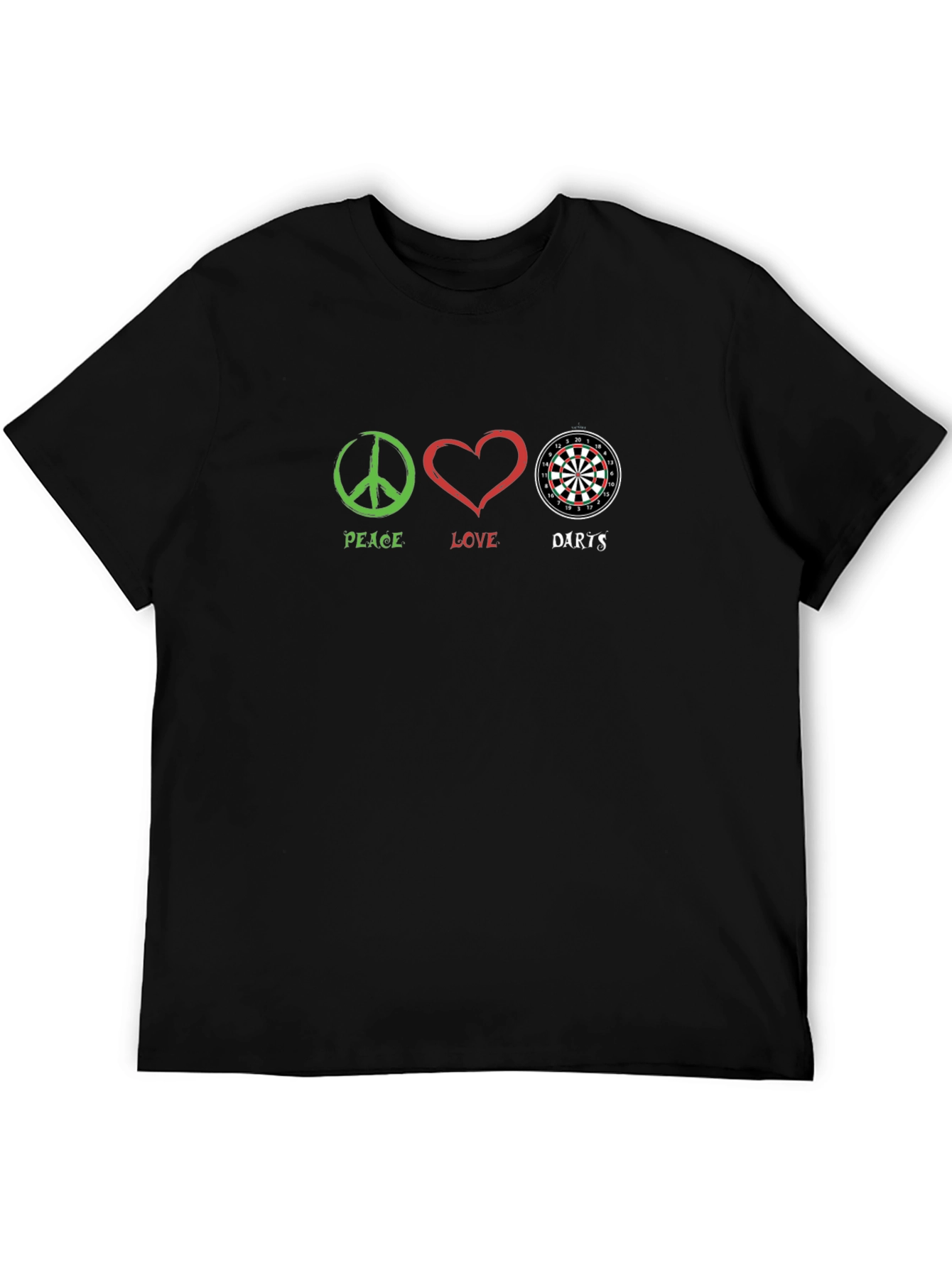 Peace Love Darts Graphic T-Shirt