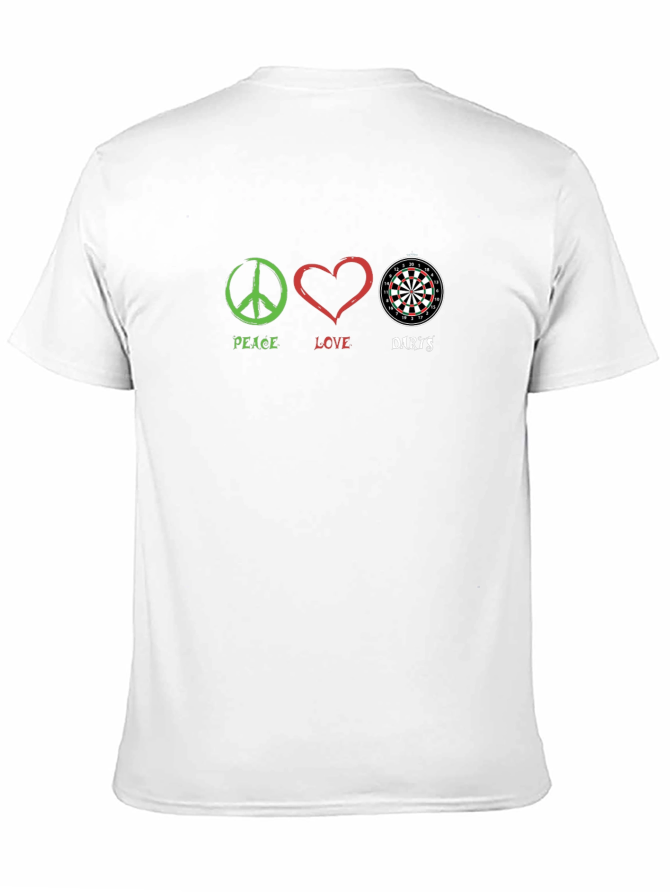 Peace Love Darts Graphic T-Shirt