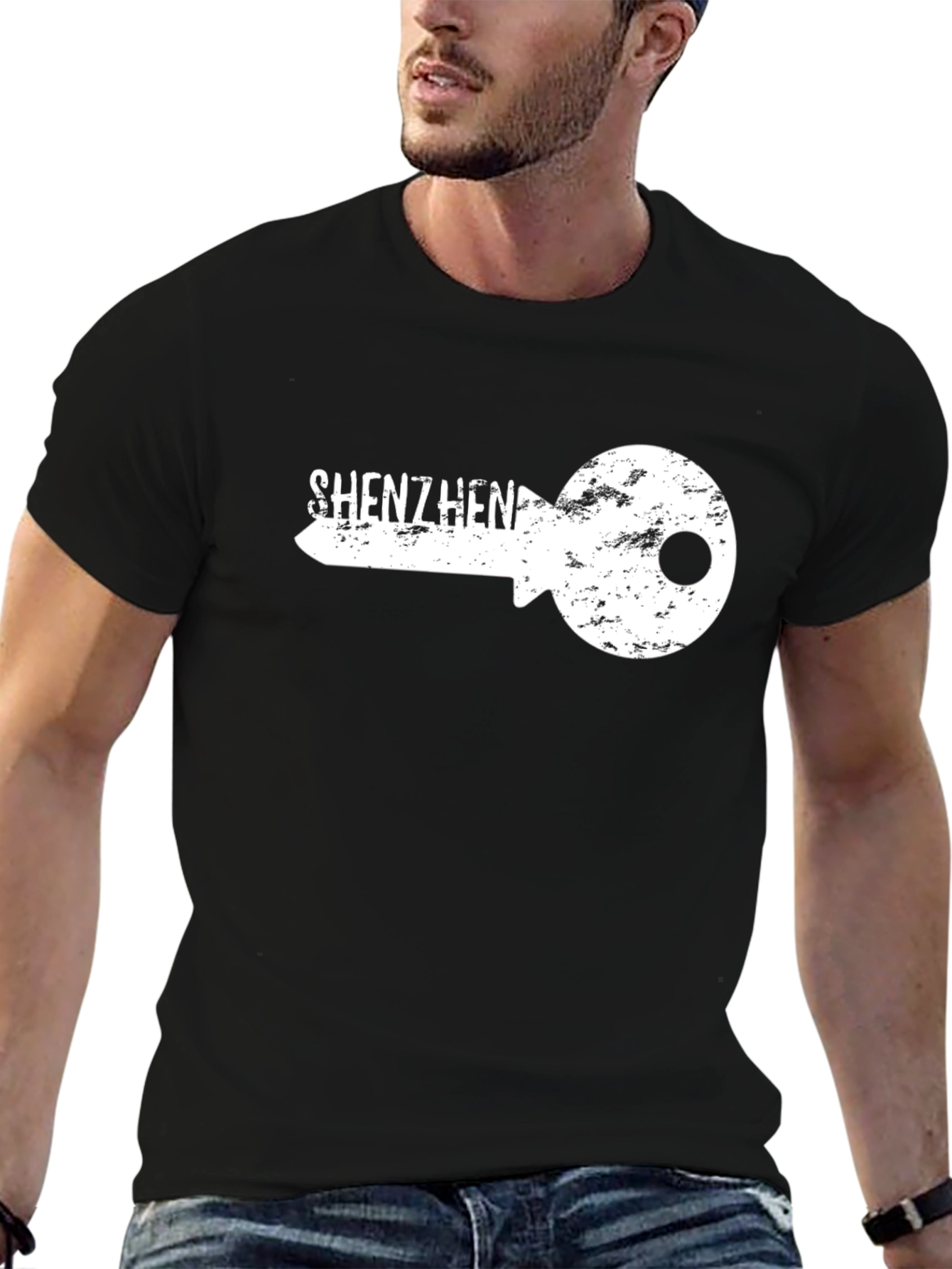Shenzhen Key Graphic Black T-Shirt