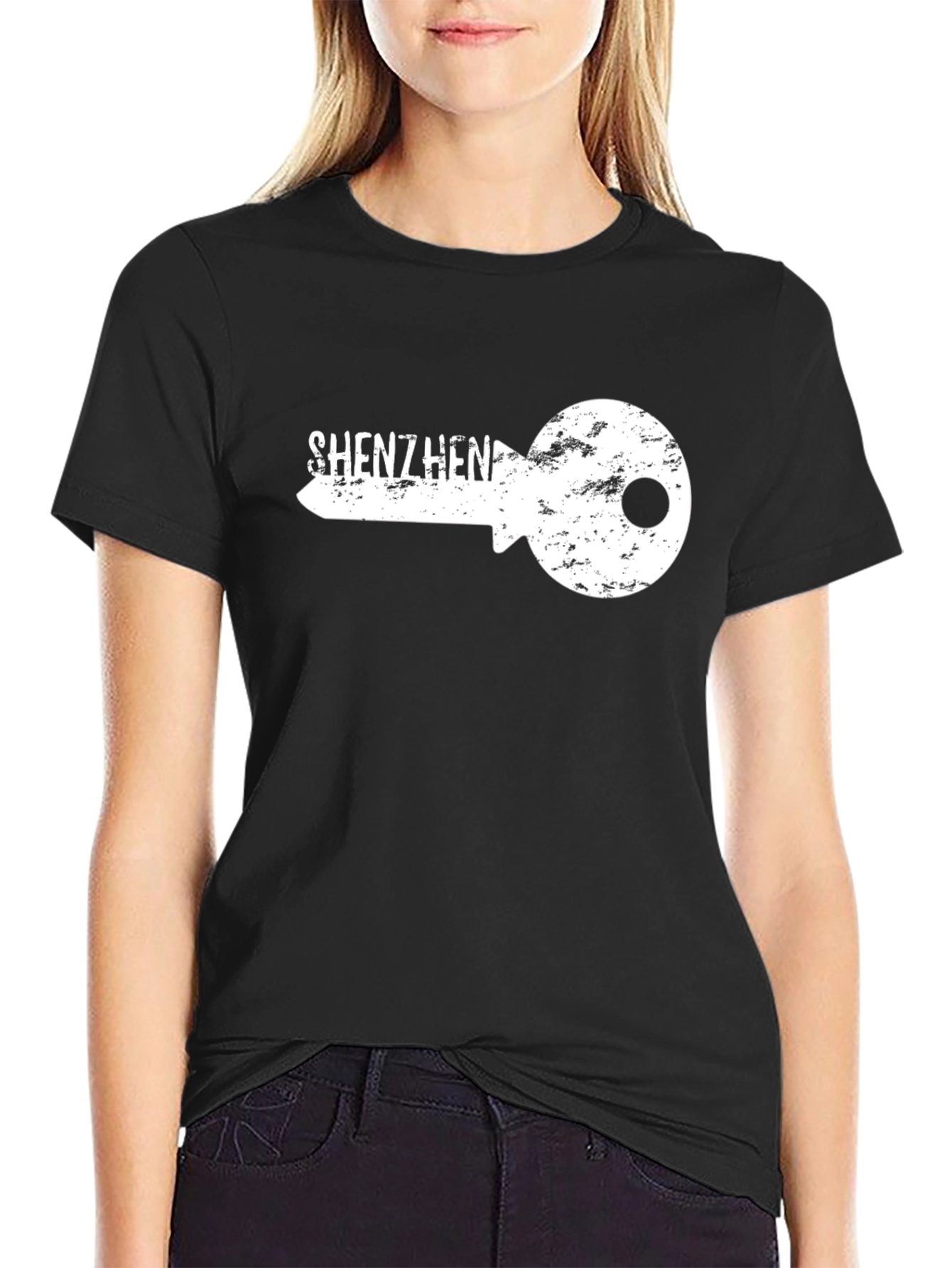 Shenzhen Key Graphic Black T-Shirt