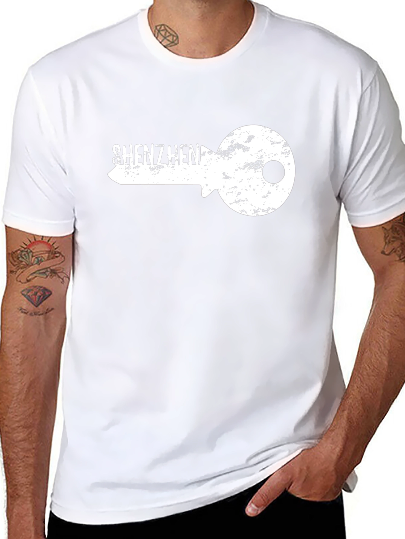 Shenzhen Key Graphic Black T-Shirt