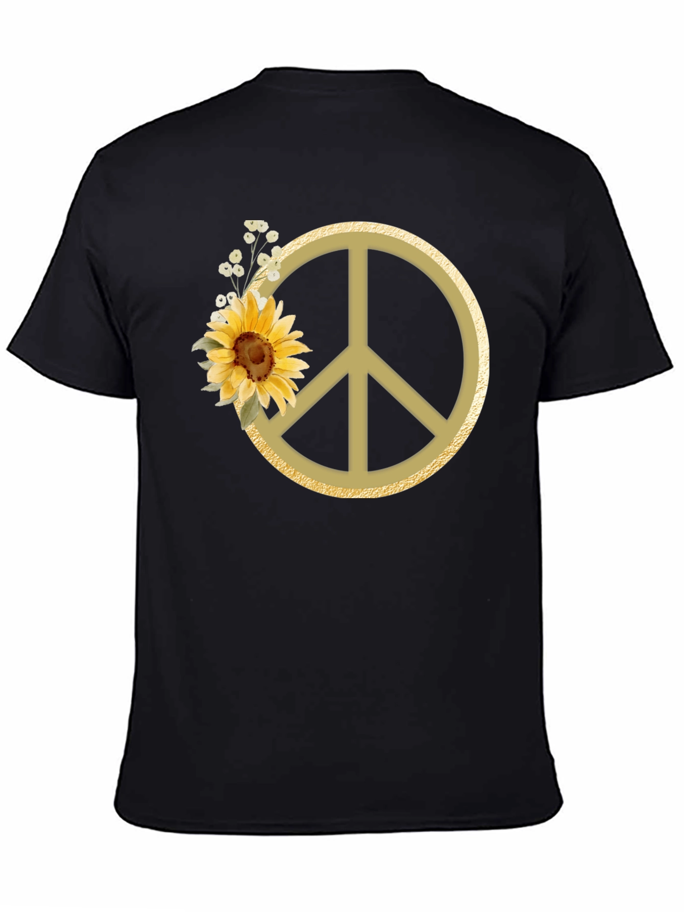Sunflower Peace Sign Graphic Tee