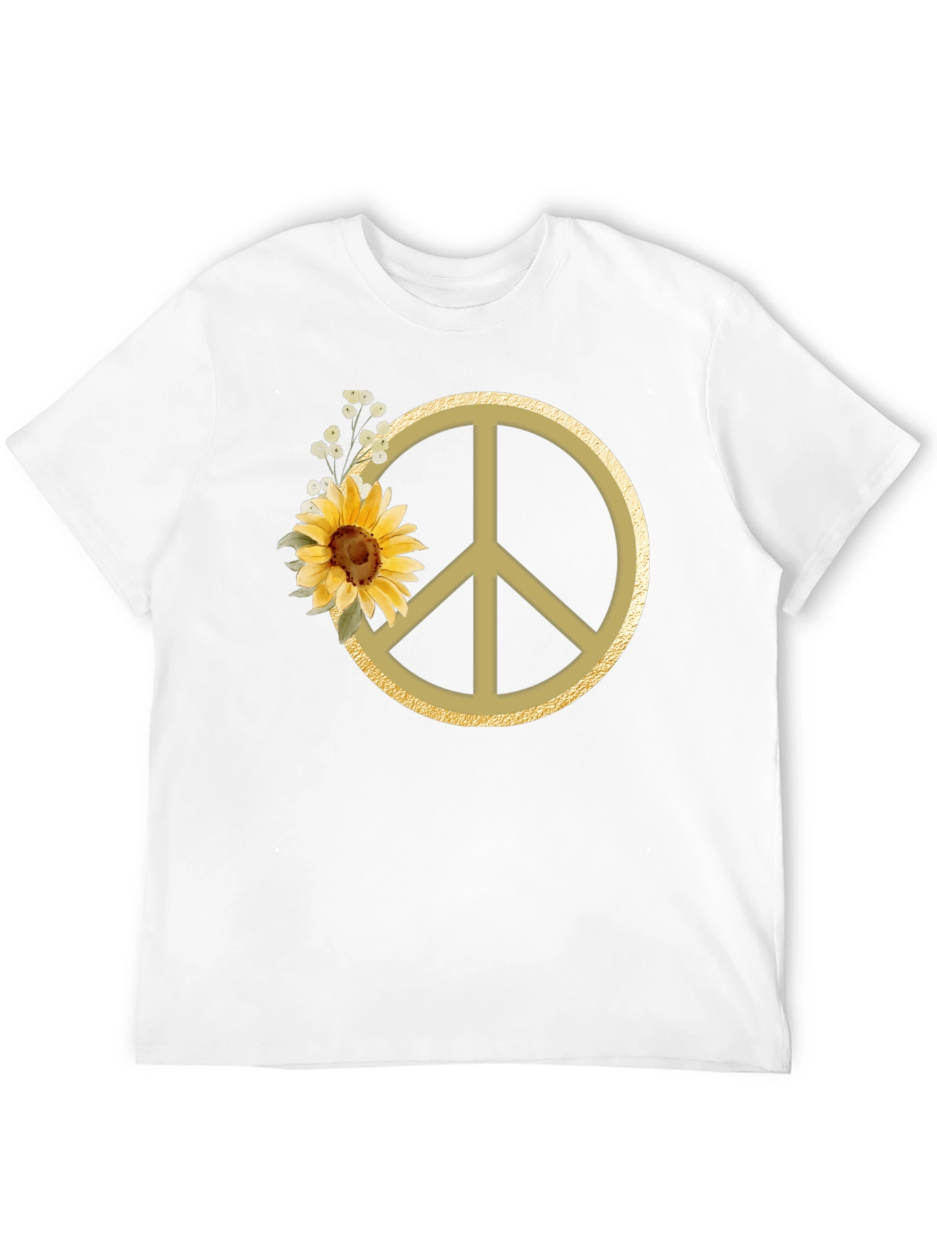 Sunflower Peace Sign Graphic Tee