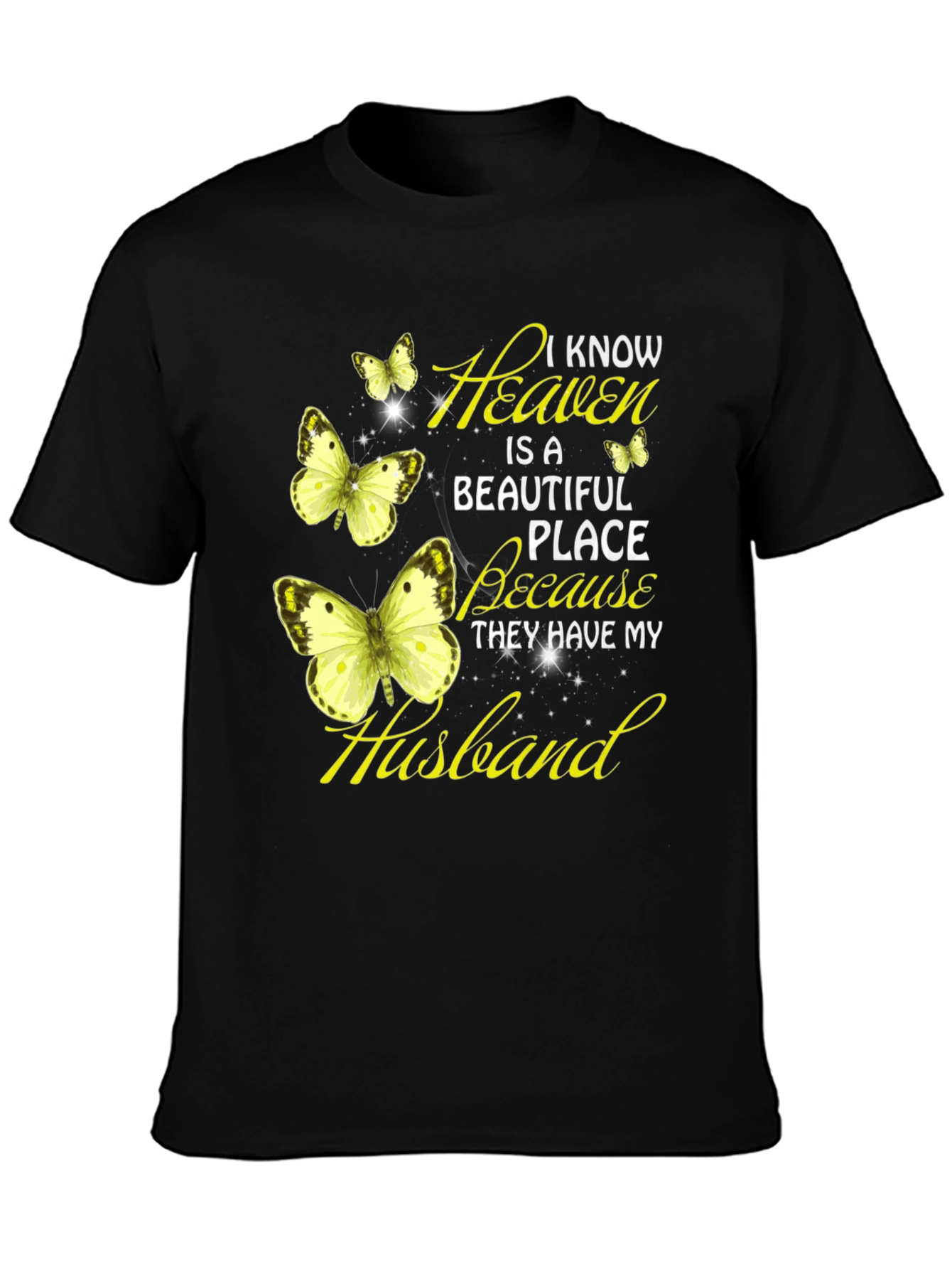 Heaven Husband Butterfly Graphic Tee