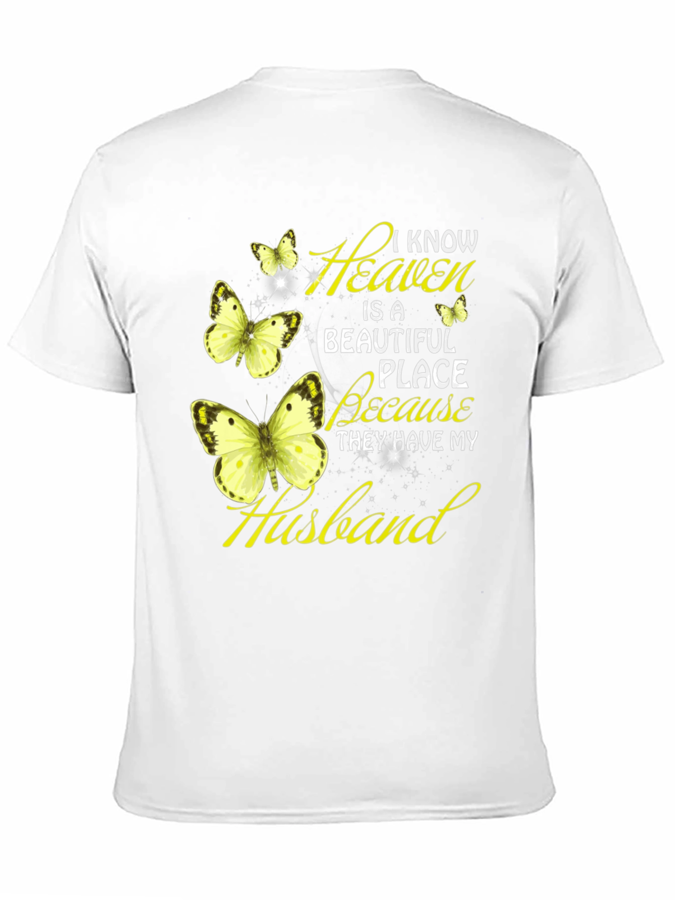 Heaven Husband Butterfly Graphic Tee