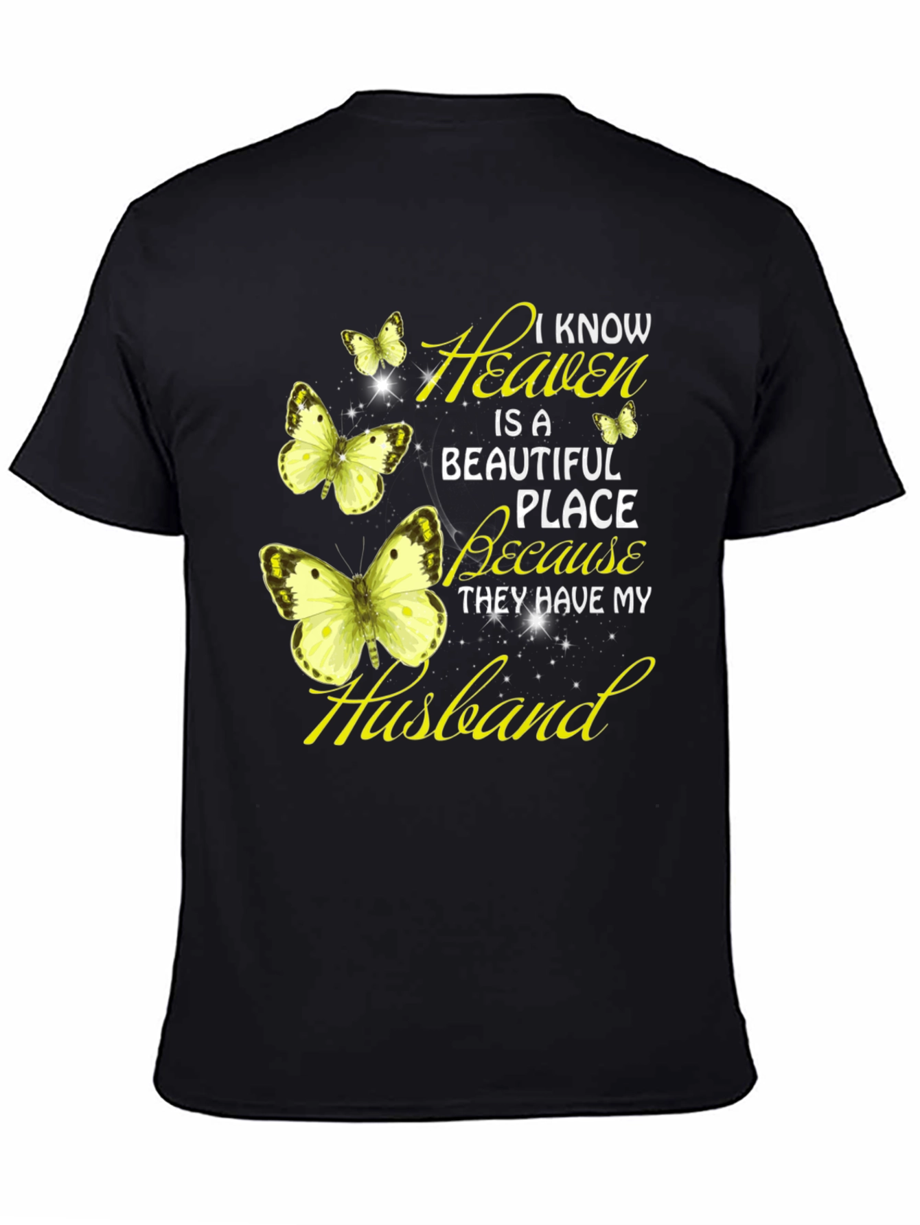 Heaven Husband Butterfly Graphic Tee
