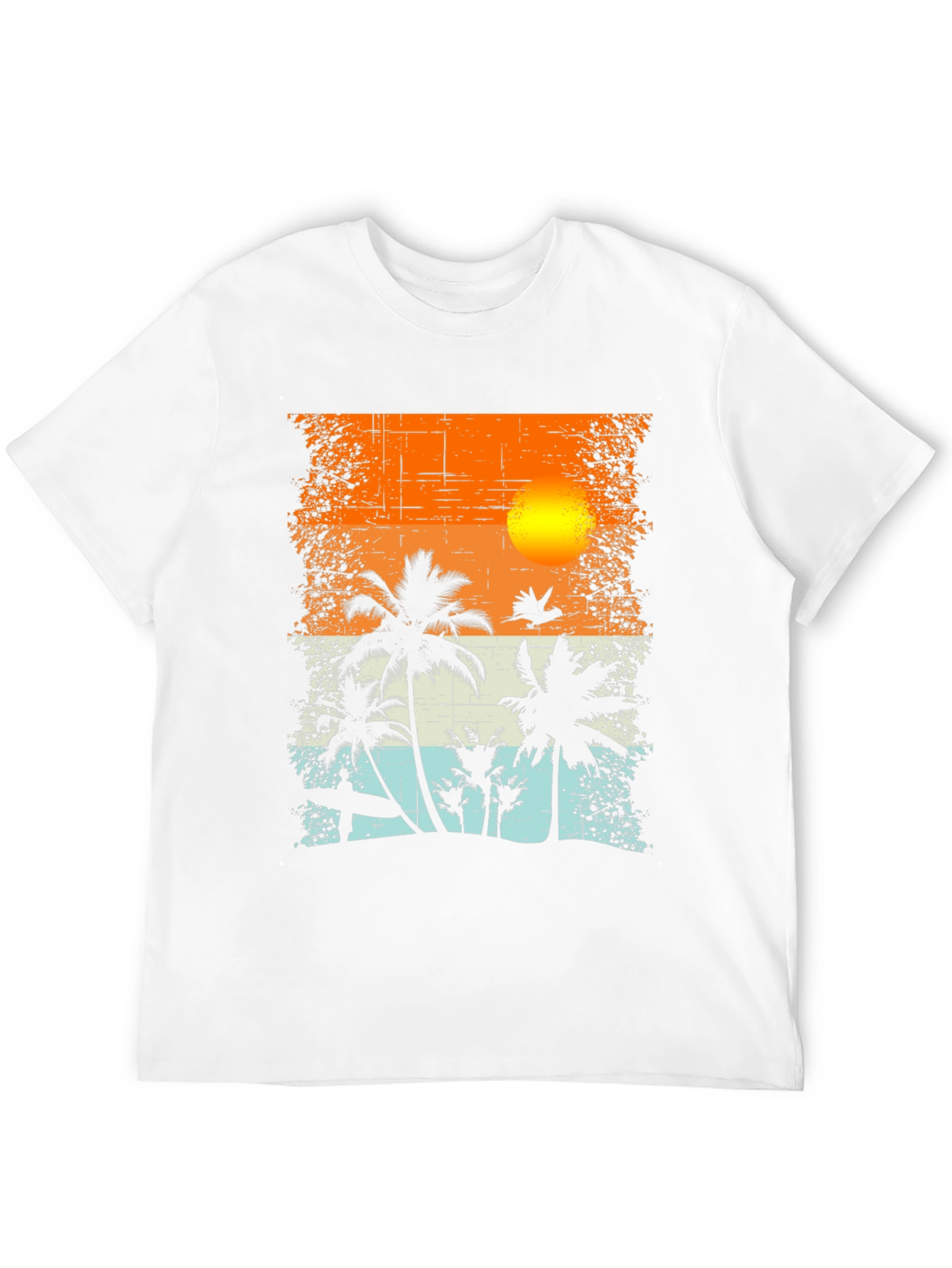 Tropical Sunset Graphic T-Shirt