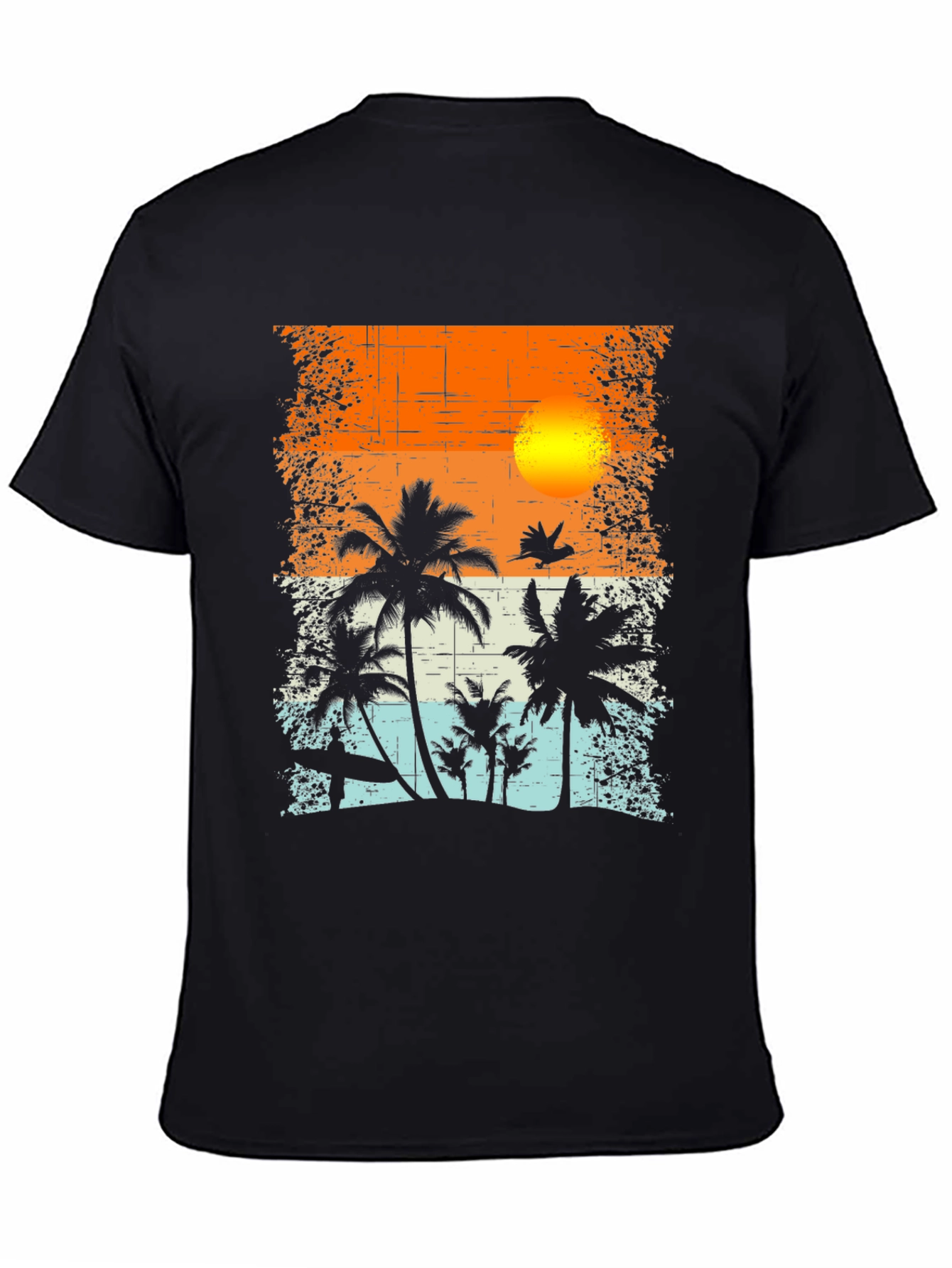 Tropical Sunset Graphic T-Shirt