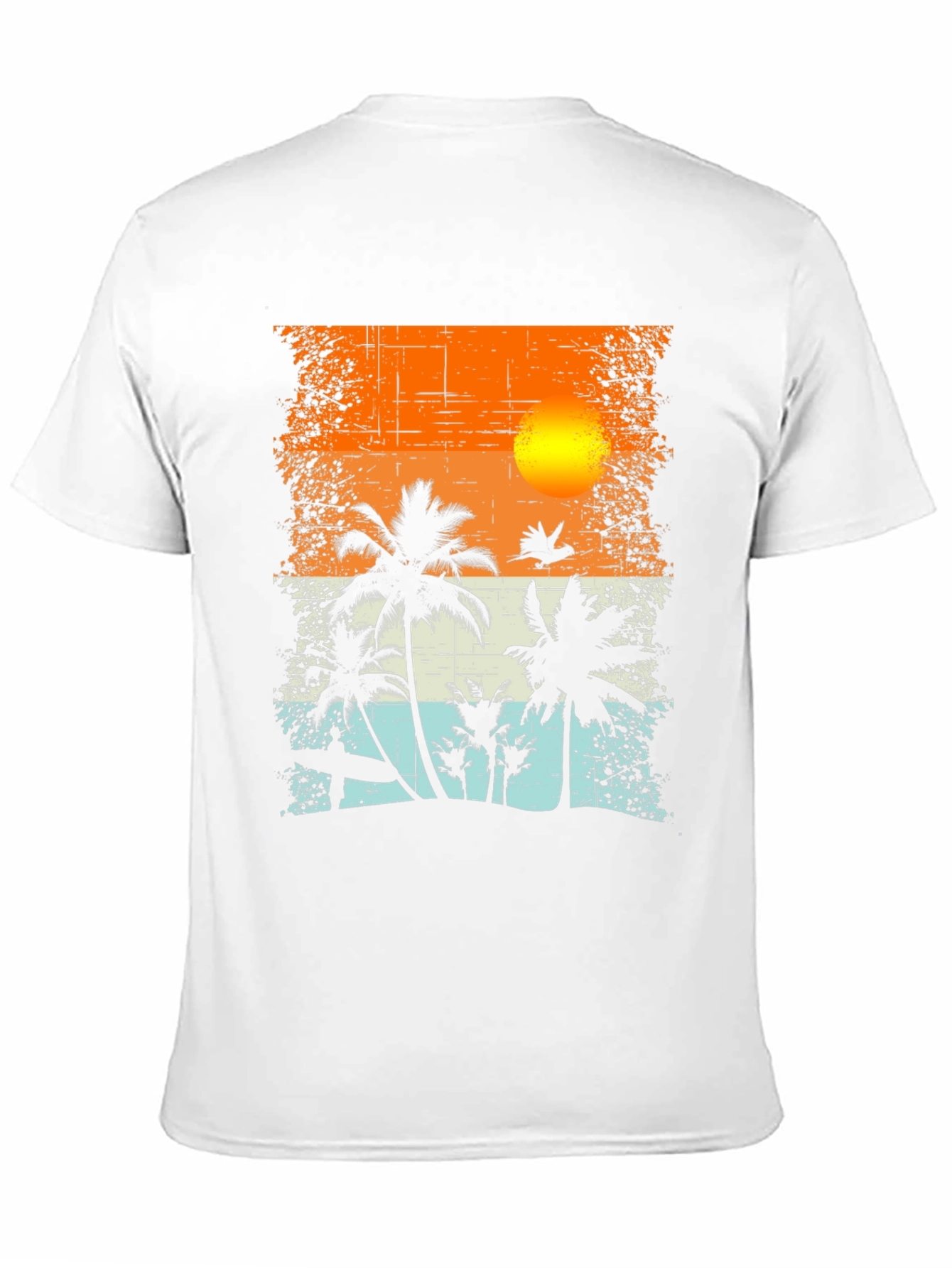 Tropical Sunset Graphic T-Shirt