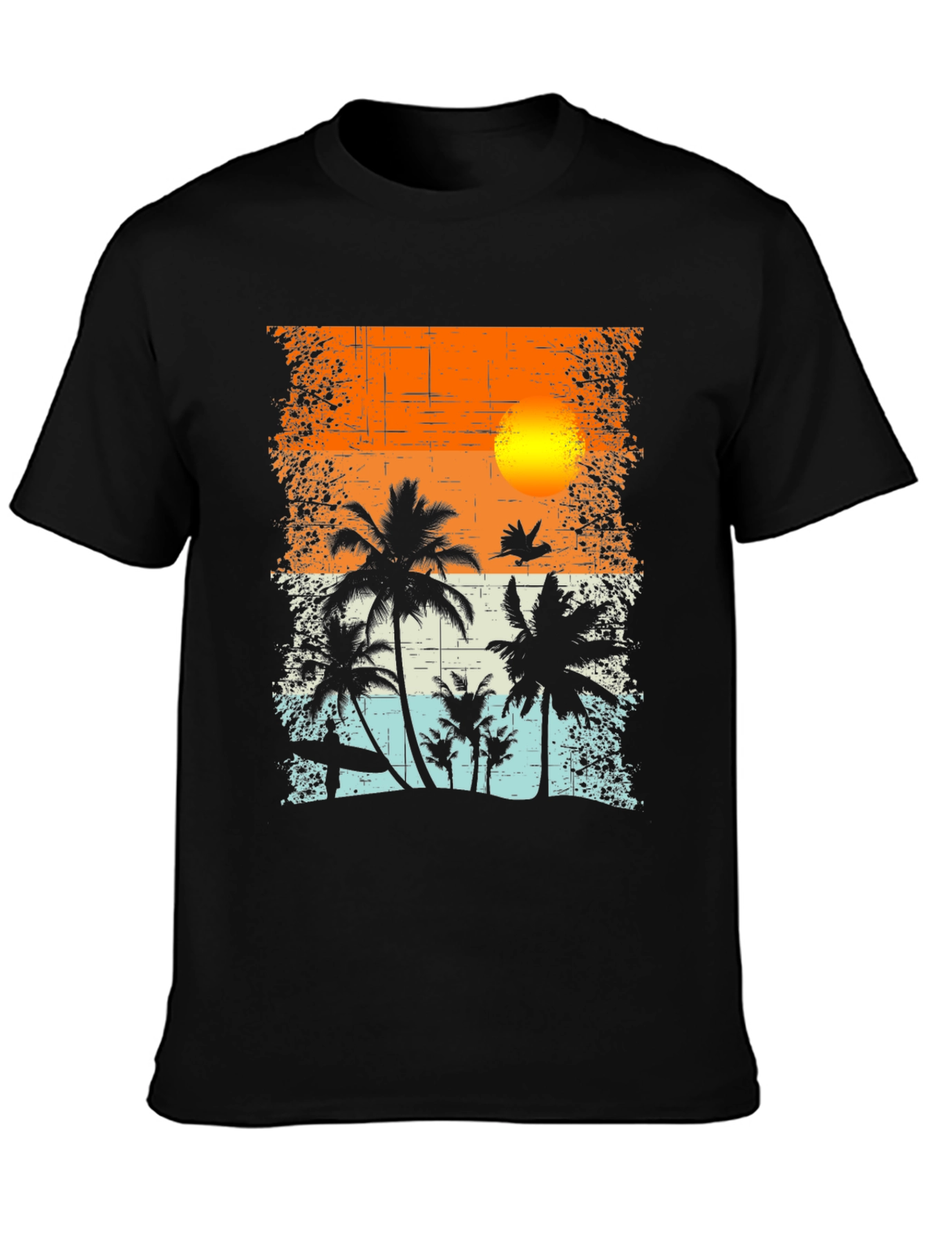 Tropical Sunset Graphic T-Shirt