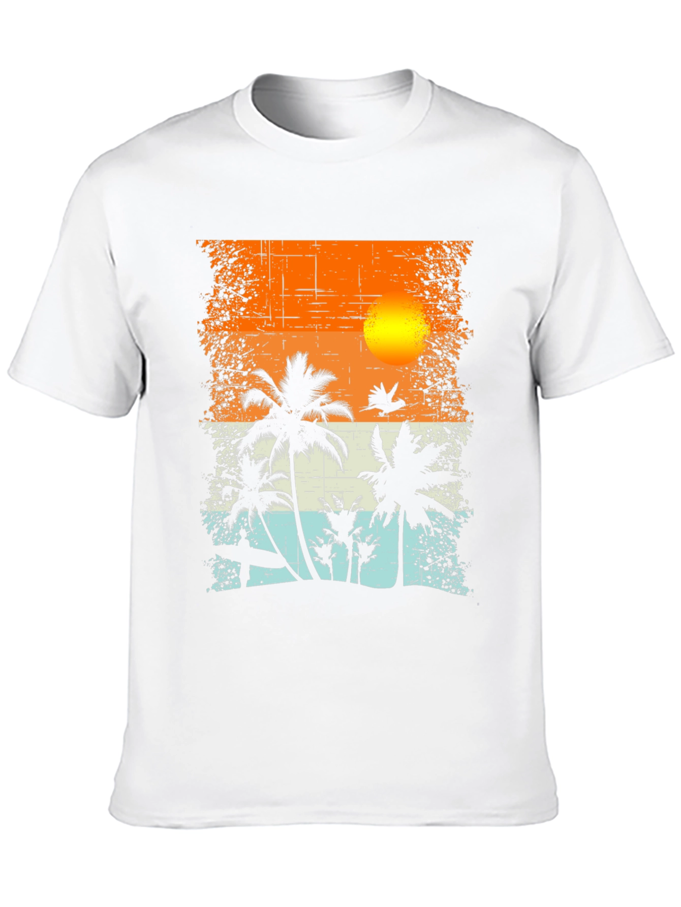 Tropical Sunset Graphic T-Shirt