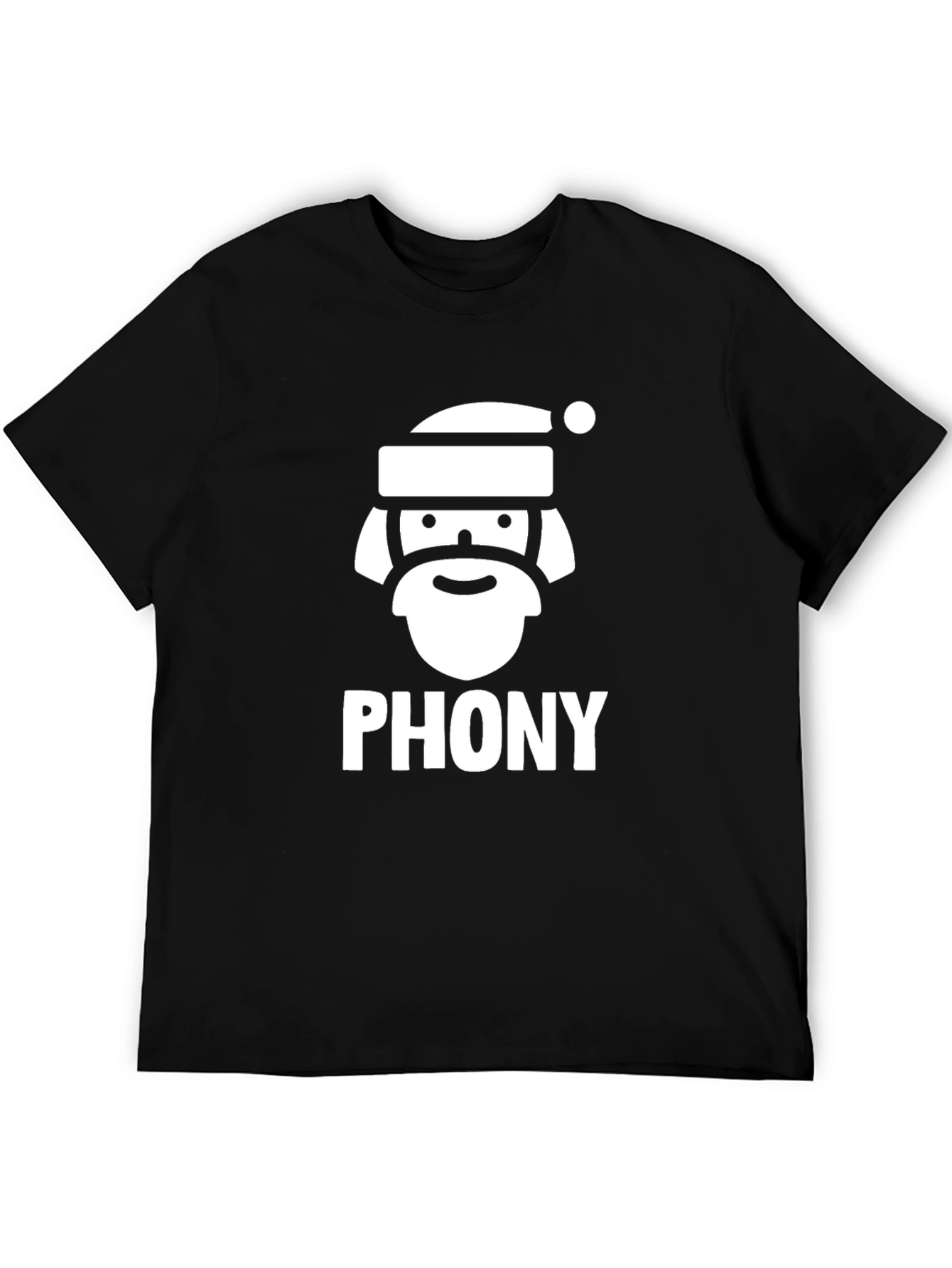 Phony Santa Graphic T-Shirt - Holiday Humor Tee