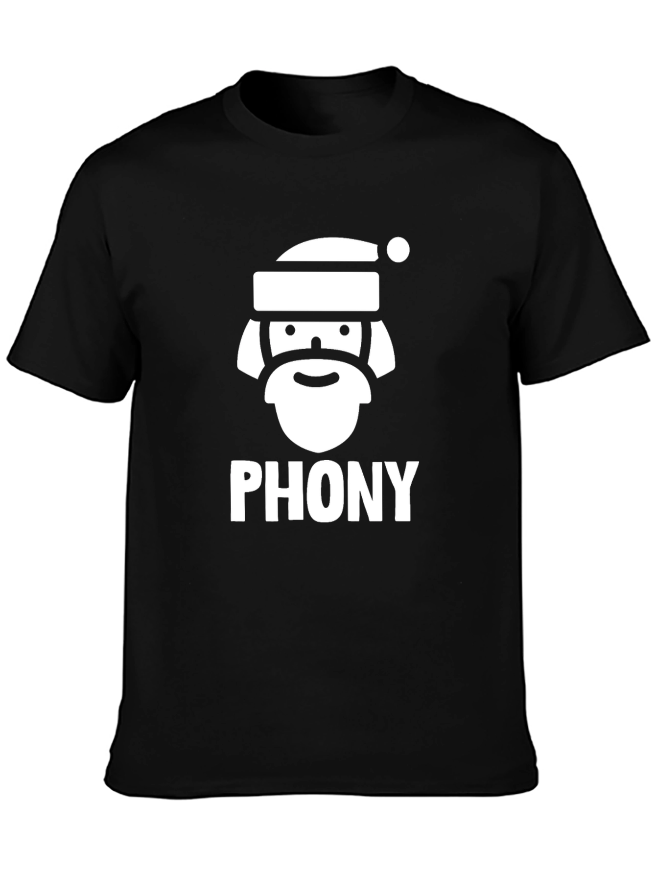 Phony Santa Graphic T-Shirt - Holiday Humor Tee