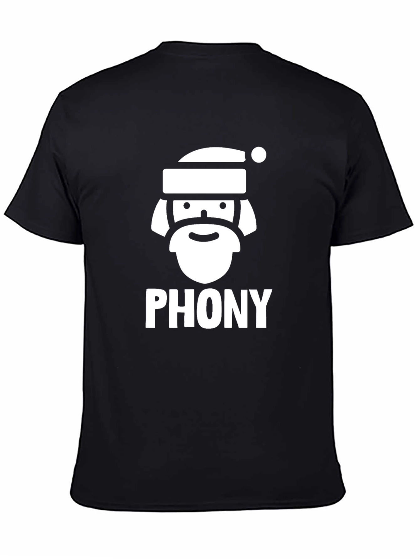 Phony Santa Graphic T-Shirt - Holiday Humor Tee