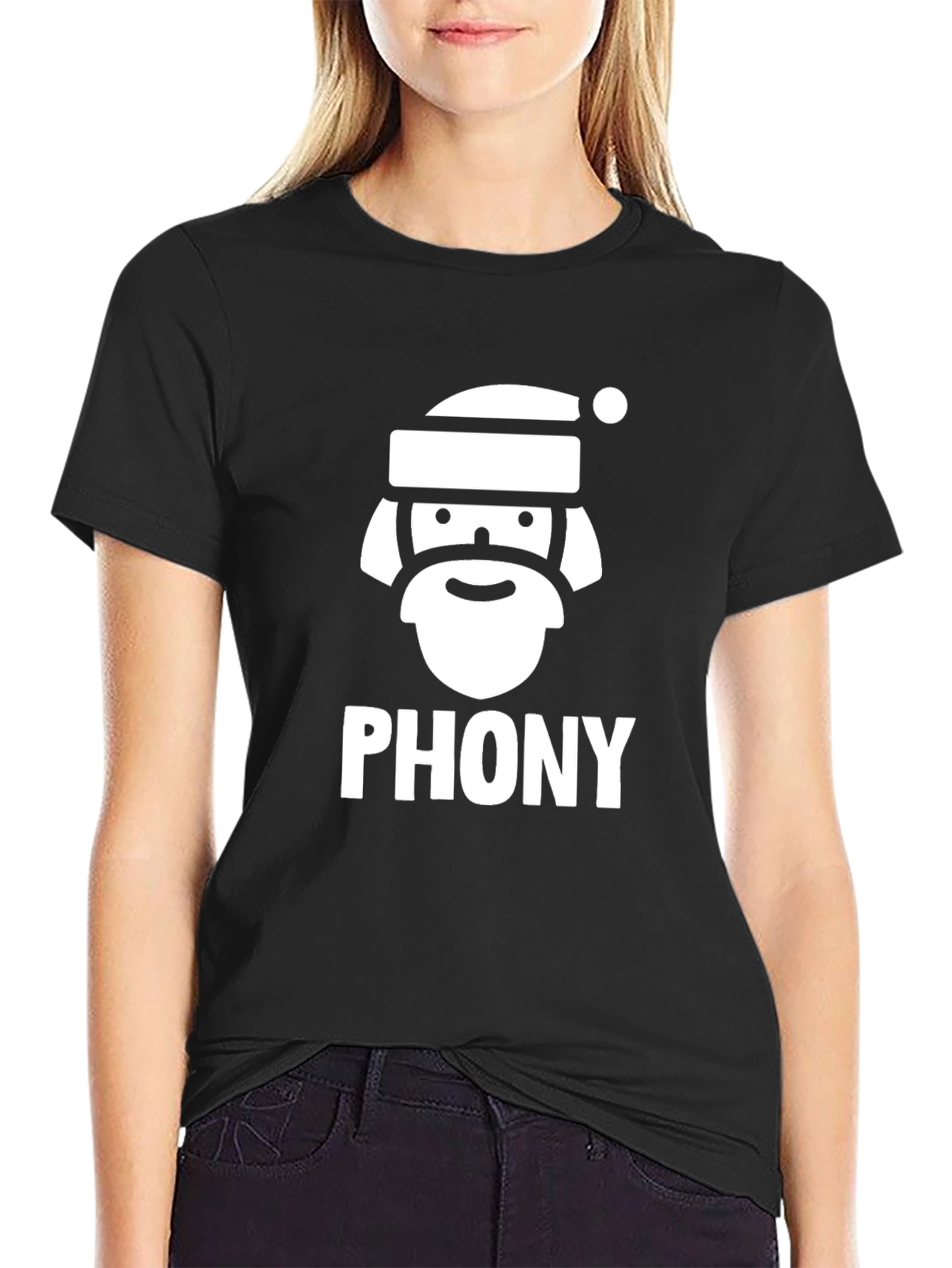 Phony Santa Graphic T-Shirt - Holiday Humor Tee