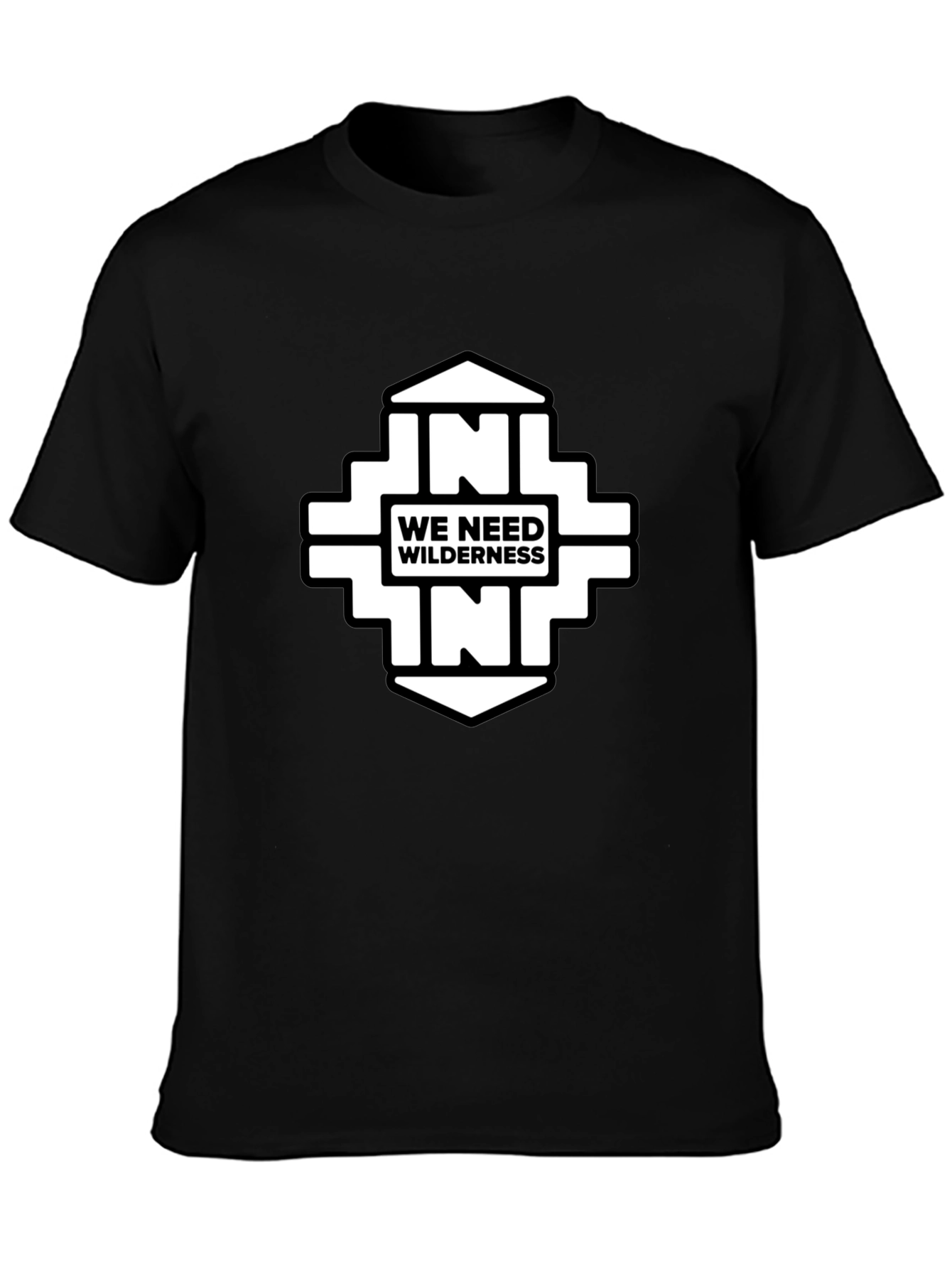 We Need Wilderness Black Graphic Tee