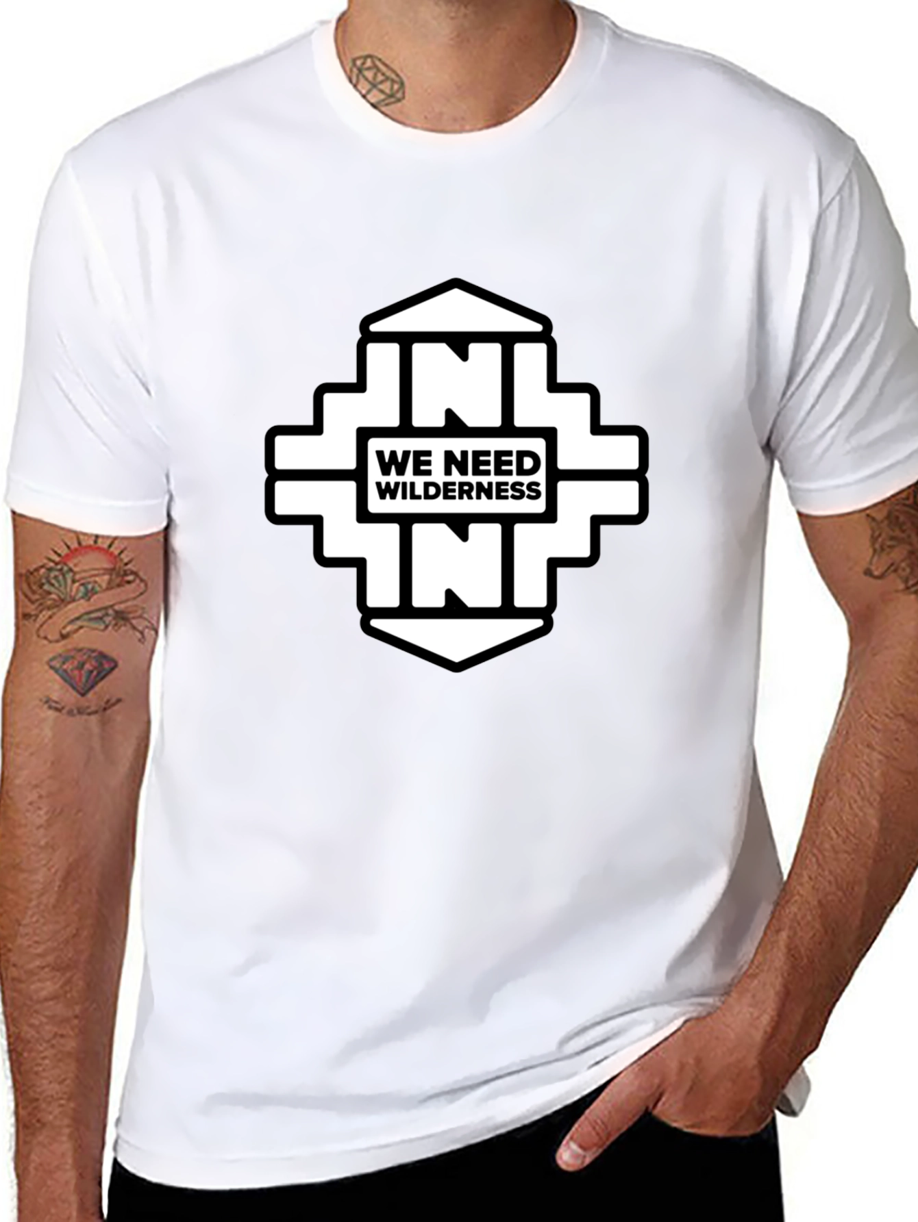 We Need Wilderness Black Graphic Tee