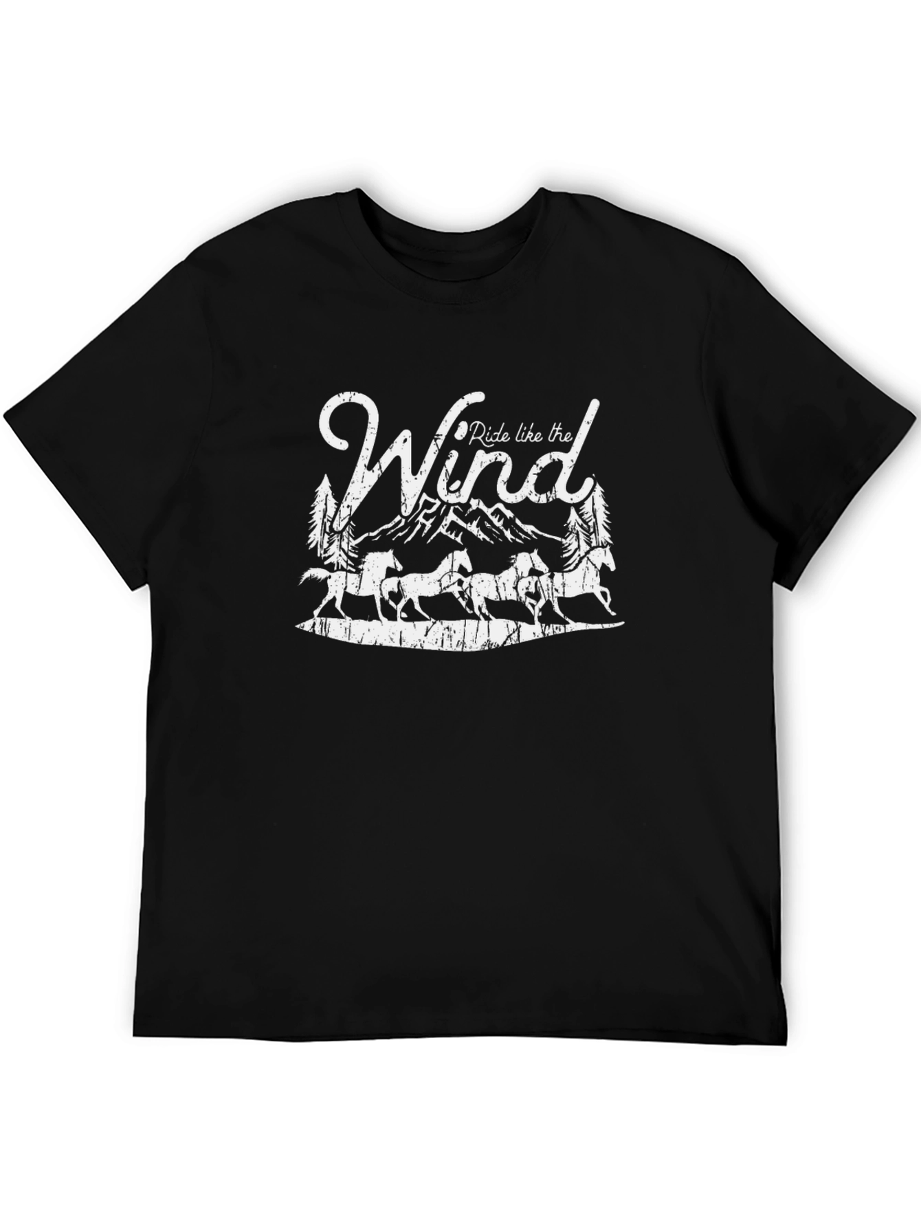 Ride Like the Wind Black Graphic Tee