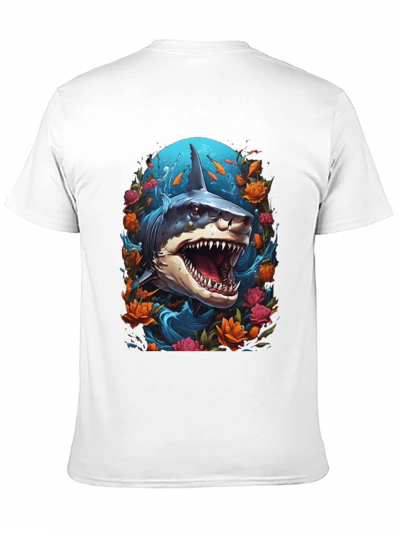 Shark Floral Graphic Tee
