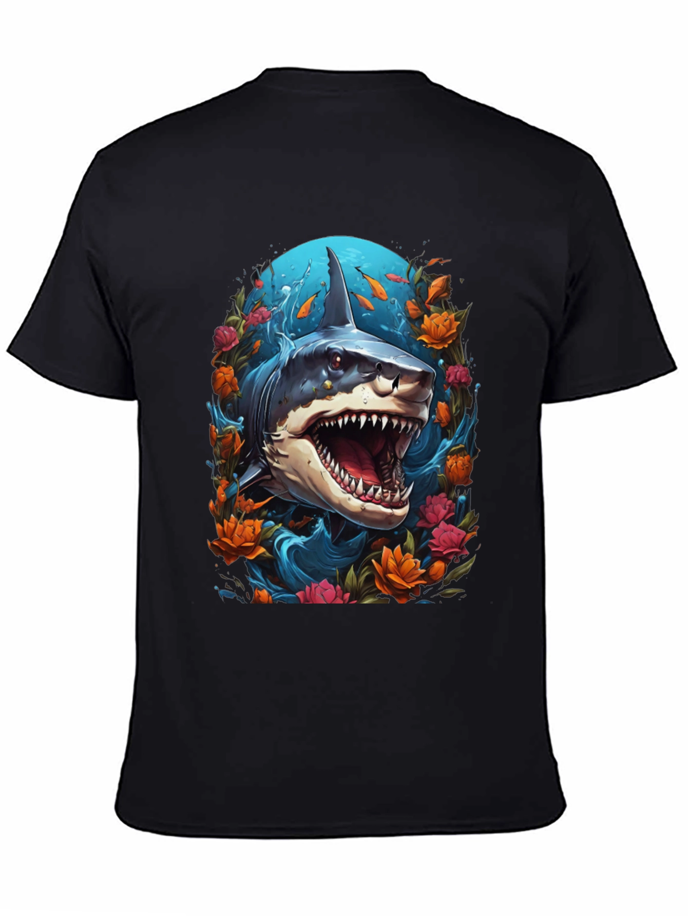 Shark Floral Graphic Tee