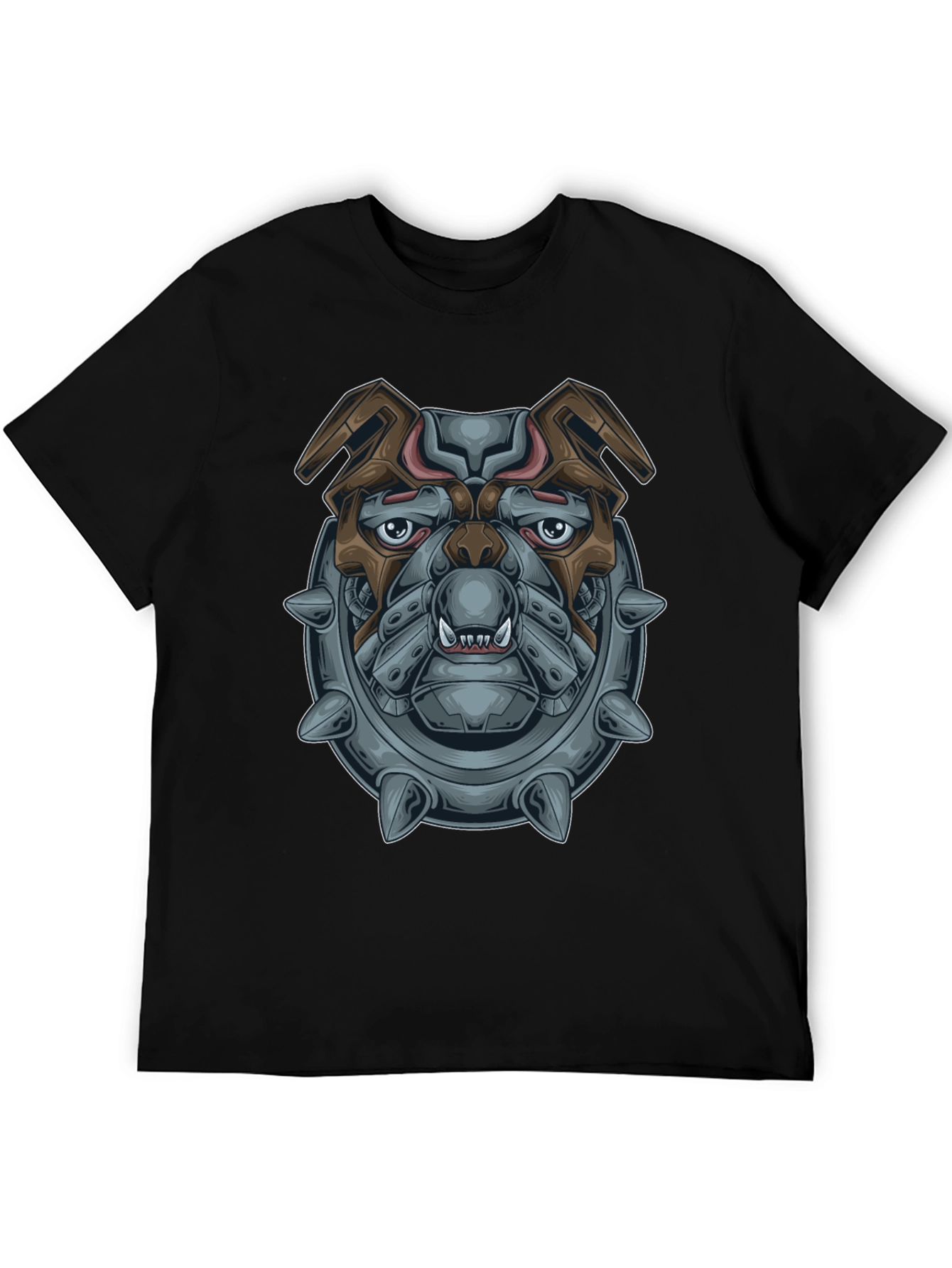 Cyberpunk Bulldog Graphic T-Shirt