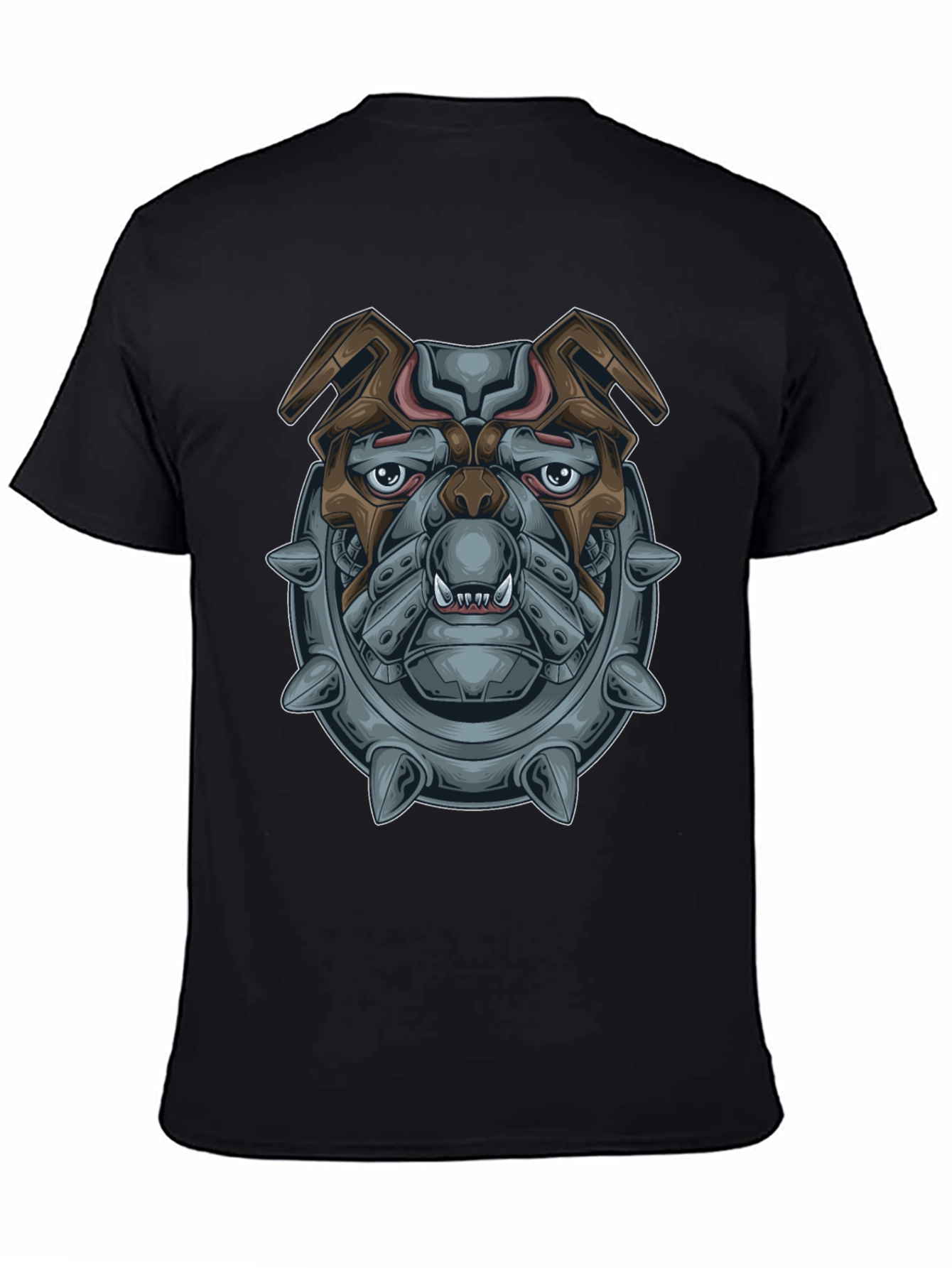 Cyberpunk Bulldog Graphic T-Shirt